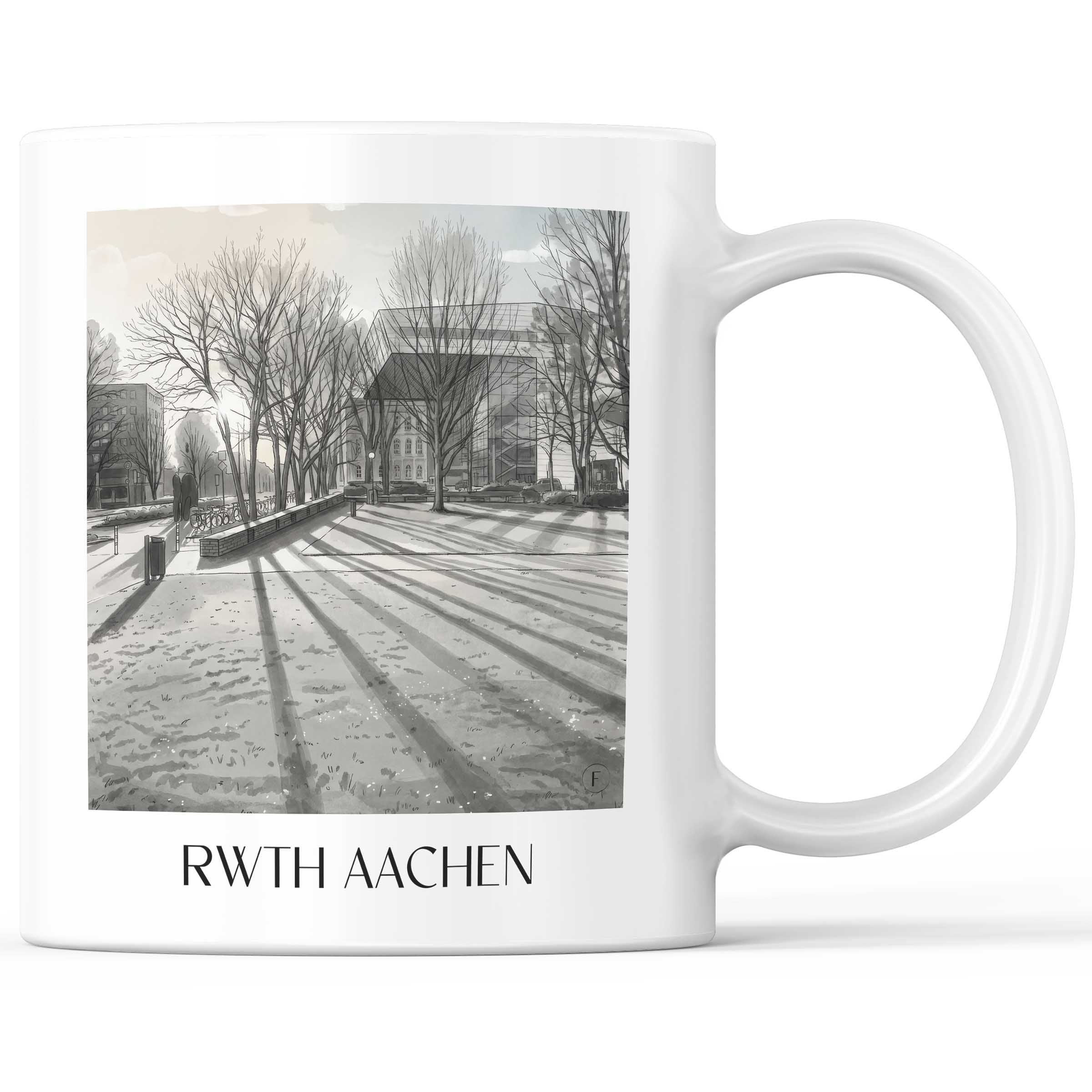 rwth-aachen-deutschland-kaffeebecher-aquarell-schwarz-weiss