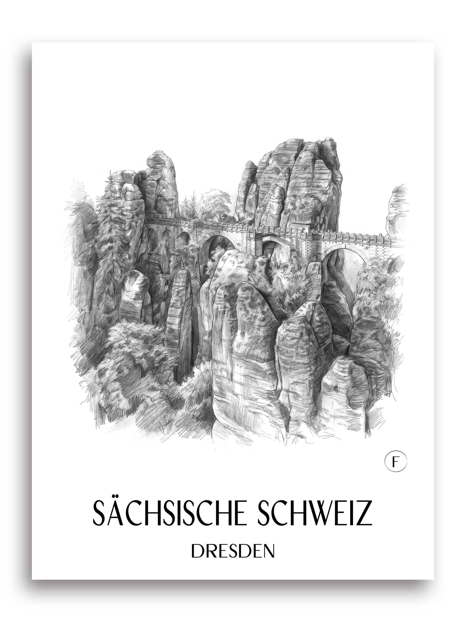 sächsische-schweiz-dresden-deutschland-poster-bleistift-zeichnung-drawing