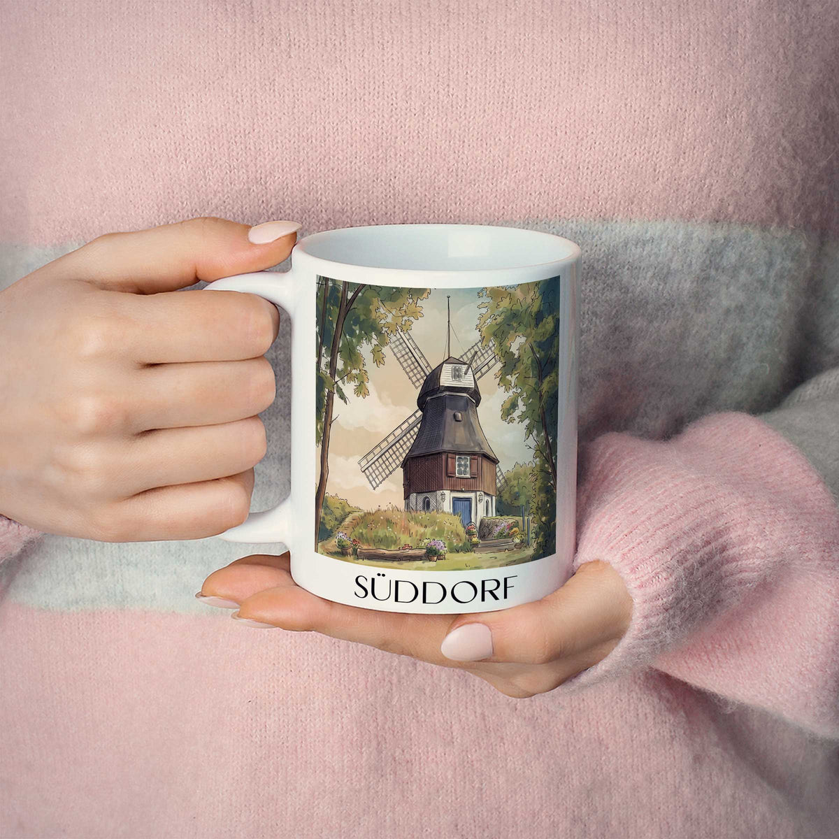 süddorf-amrum-deutschland-kaffeebecher-aquarell