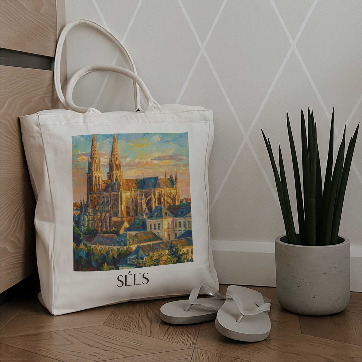 sées-orne-frankreich-einkaufstasche-oil-painting-oelgemaelde