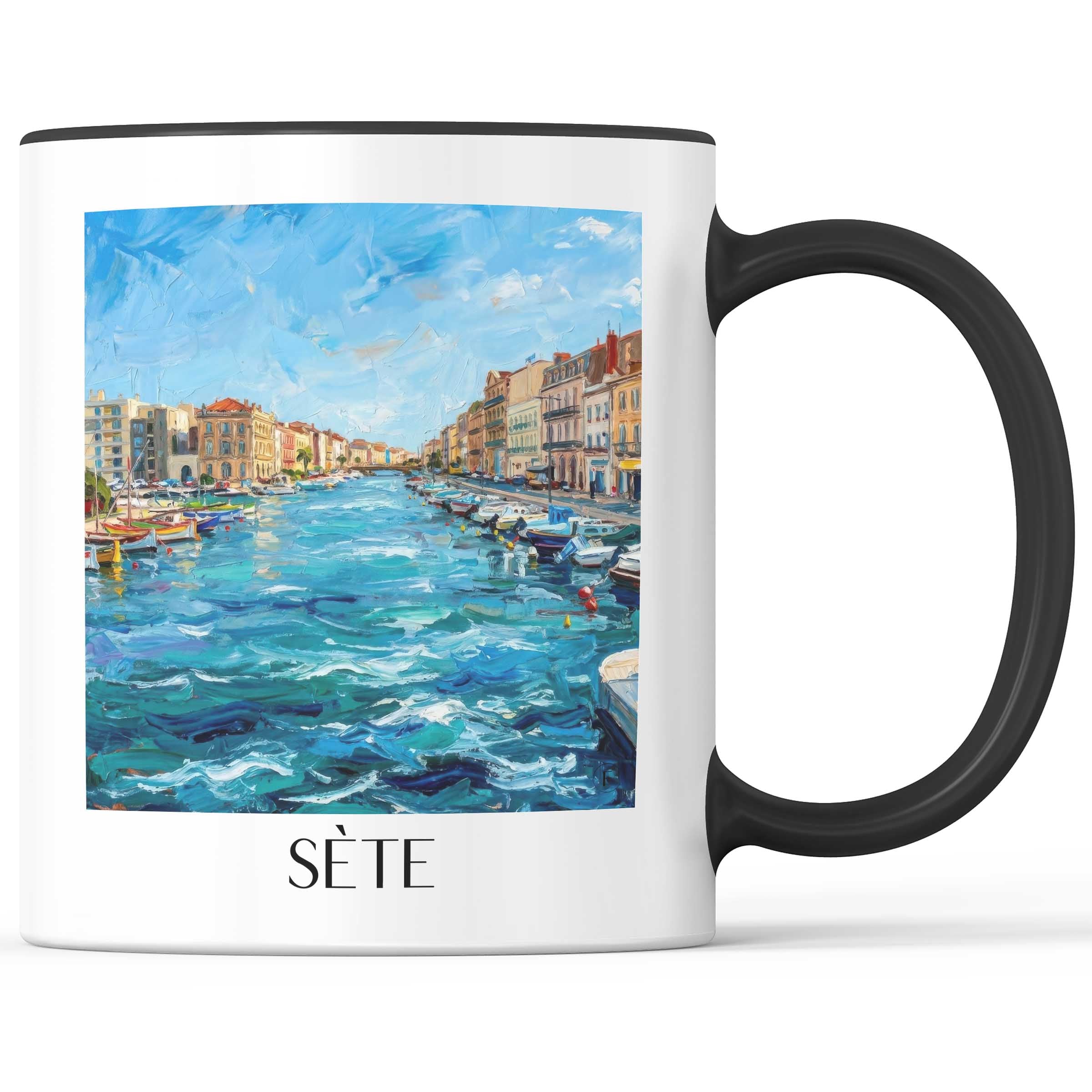 sète-okzitanien-frankreich-kaffeebecher-oil-painting-oelgemaelde