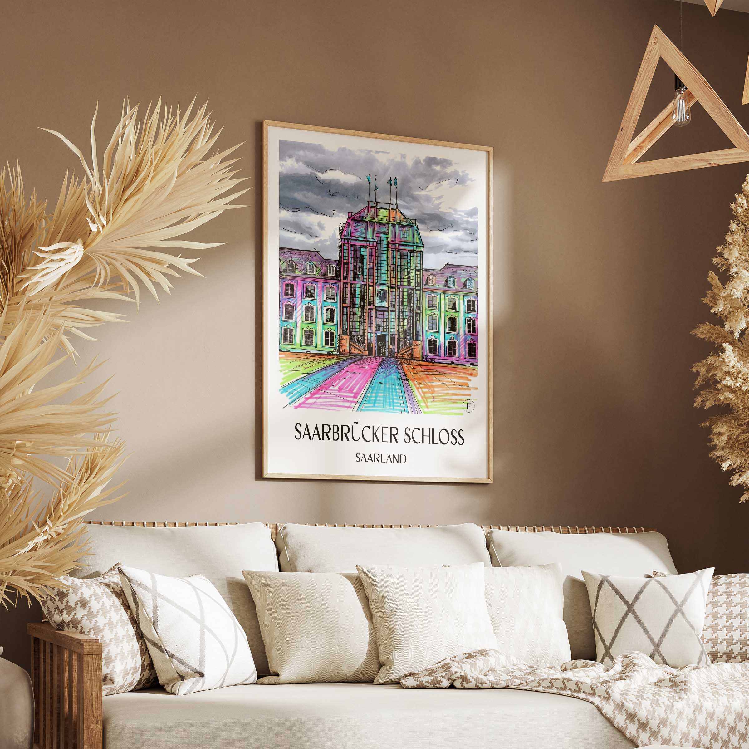 saarbrücker-schloss-saarland-deutschland-poster-graffiti