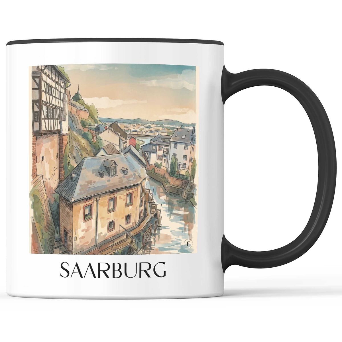 saarburg-saartal-deutschland-kaffeebecher-aquarell