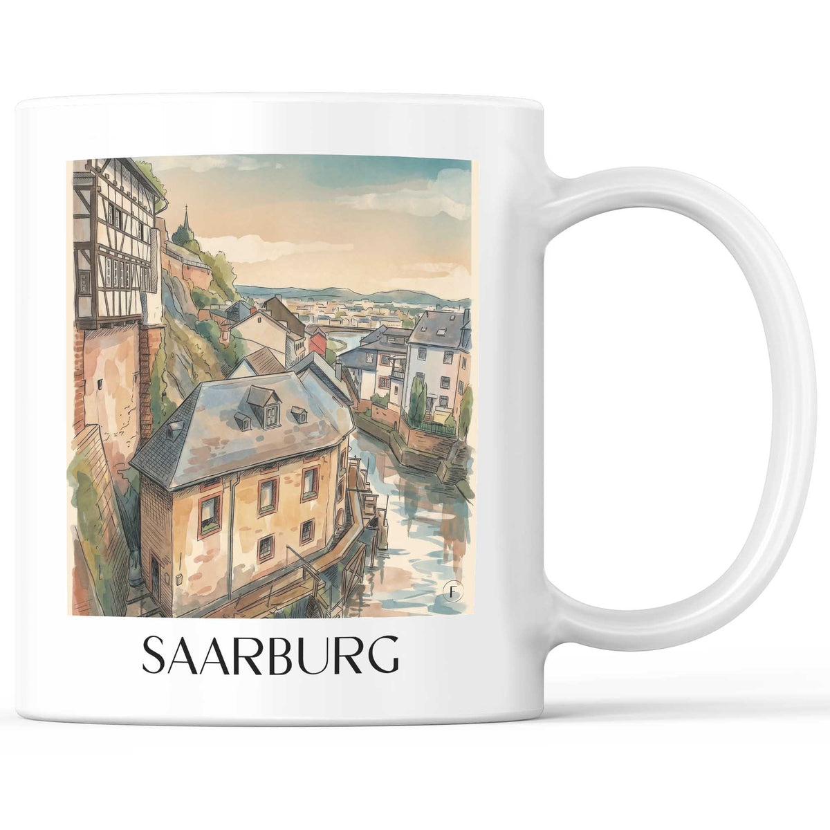saarburg-saartal-deutschland-kaffeebecher-aquarell