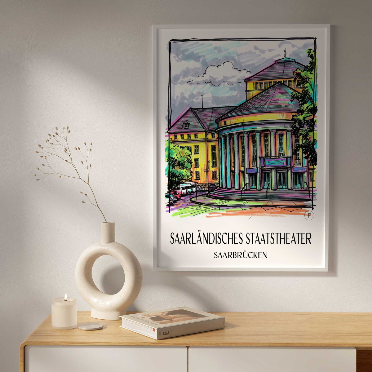 saarländisches-staatstheater-saarbrücken-deutschland-poster-graffiti