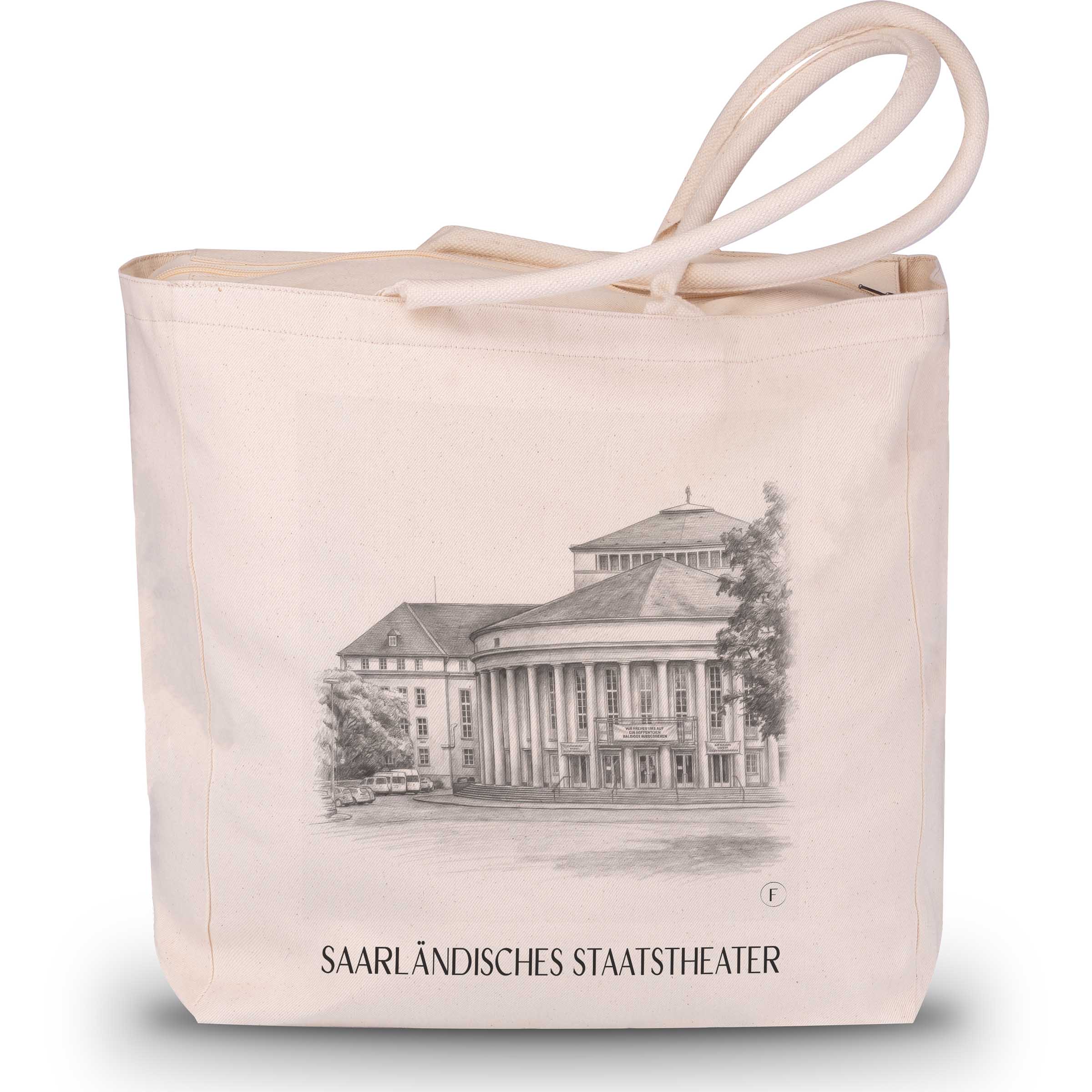 saarländisches-staatstheater-saarbrücken-deutschland-einkaufstasche-bleistift-zeichnung-drawing