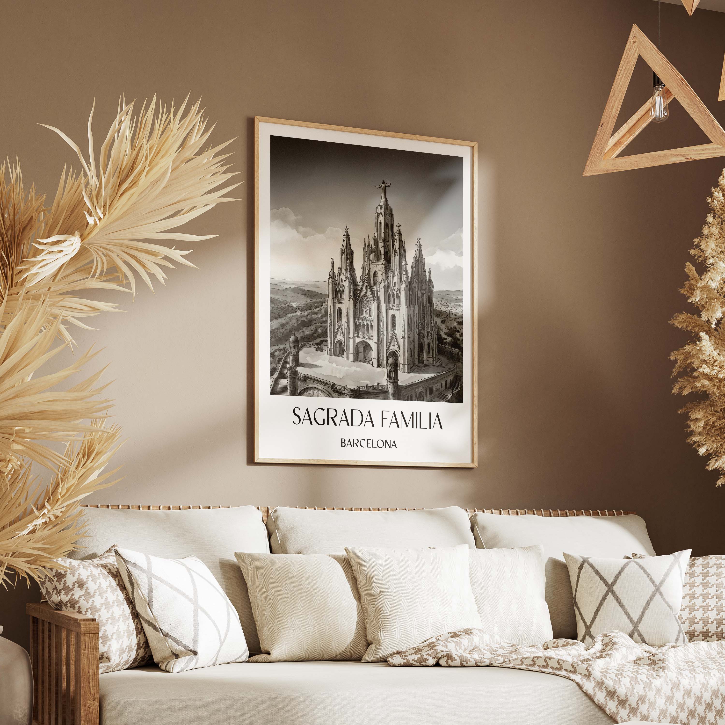 sagrada-familia-barcelona-spanien-poster-aquarell-schwarz-weiss