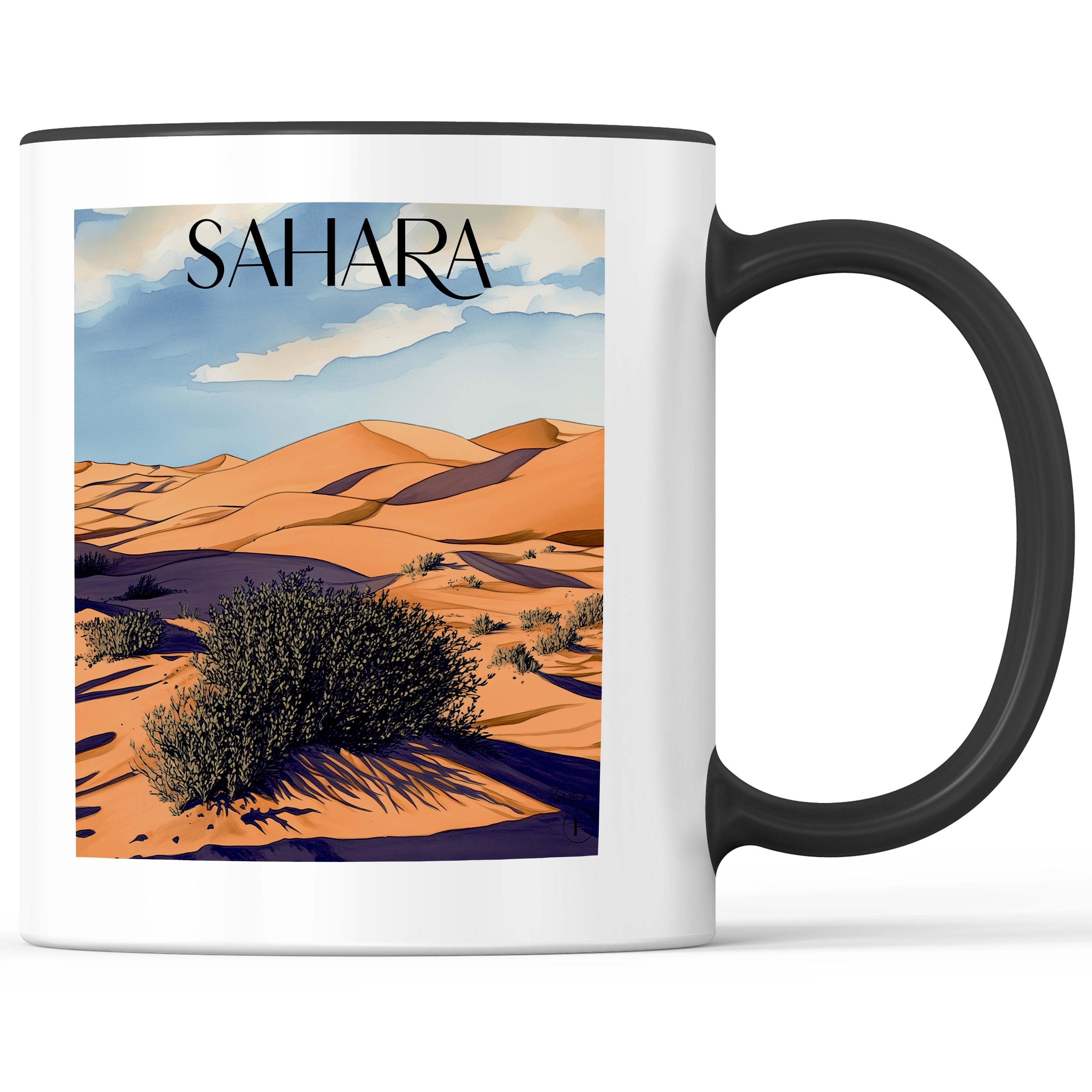 Sahara Becher - Kaffeetasse im Aquarell Stil - favplace