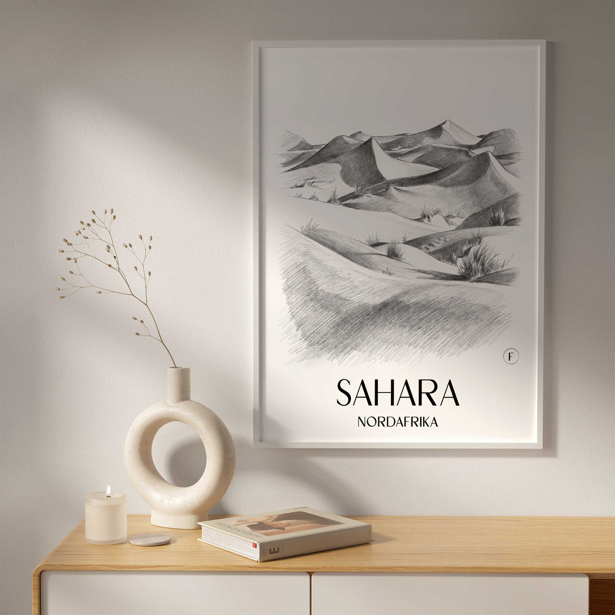 sahara-nordafrika-poster-bleistift-zeichnung-drawing