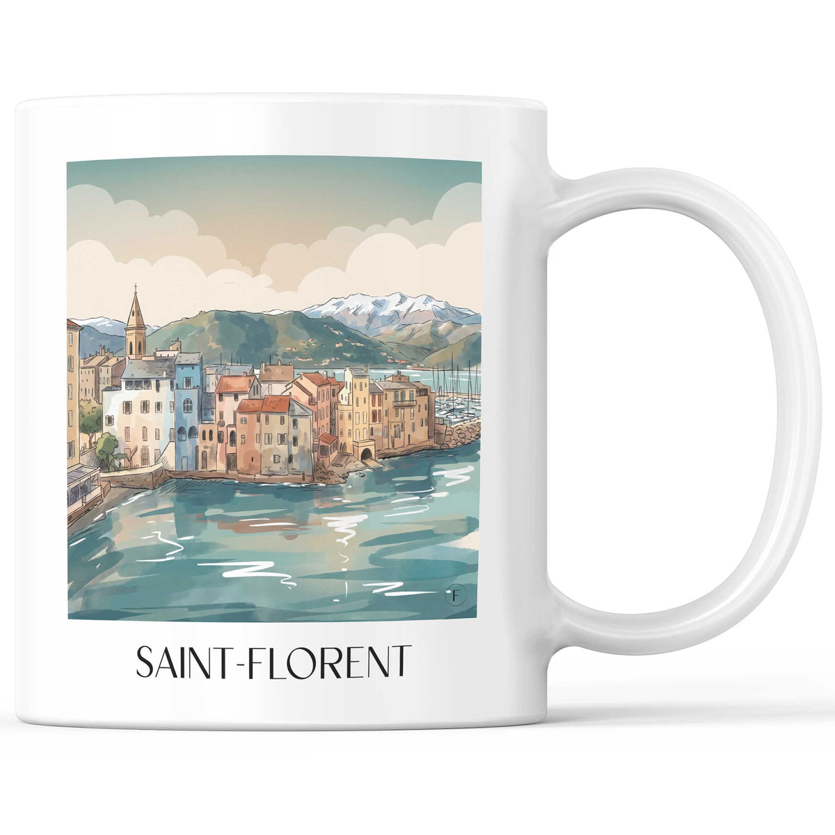 saint-florent-nebbio-frankreich-kaffeebecher-aquarell