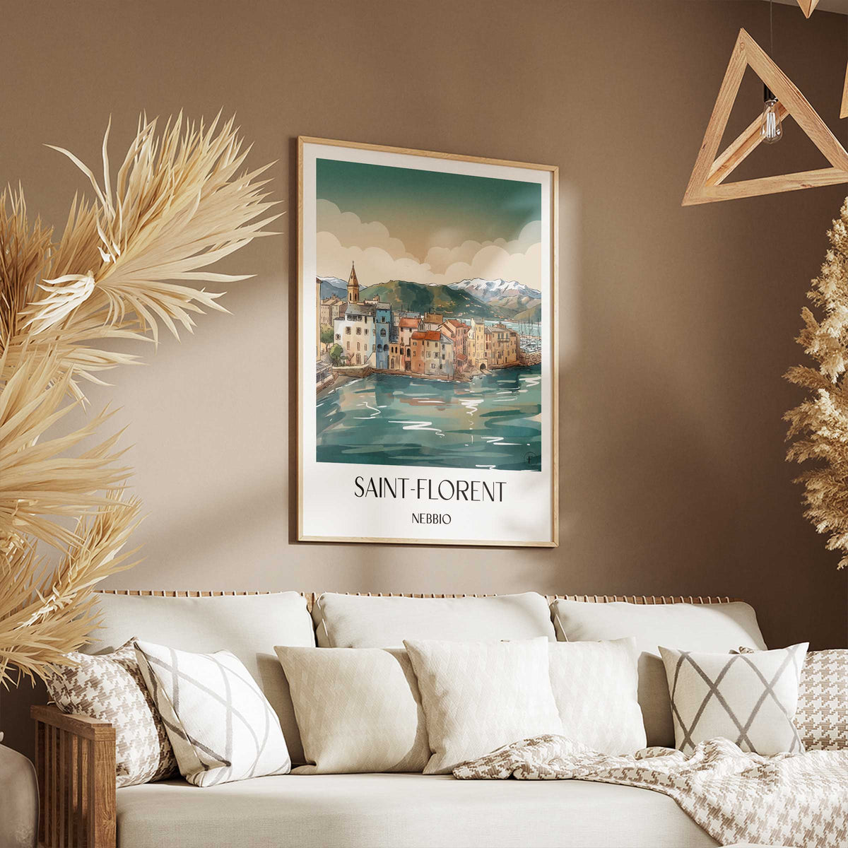 saint-florent-nebbio-frankreich-poster-aquarell