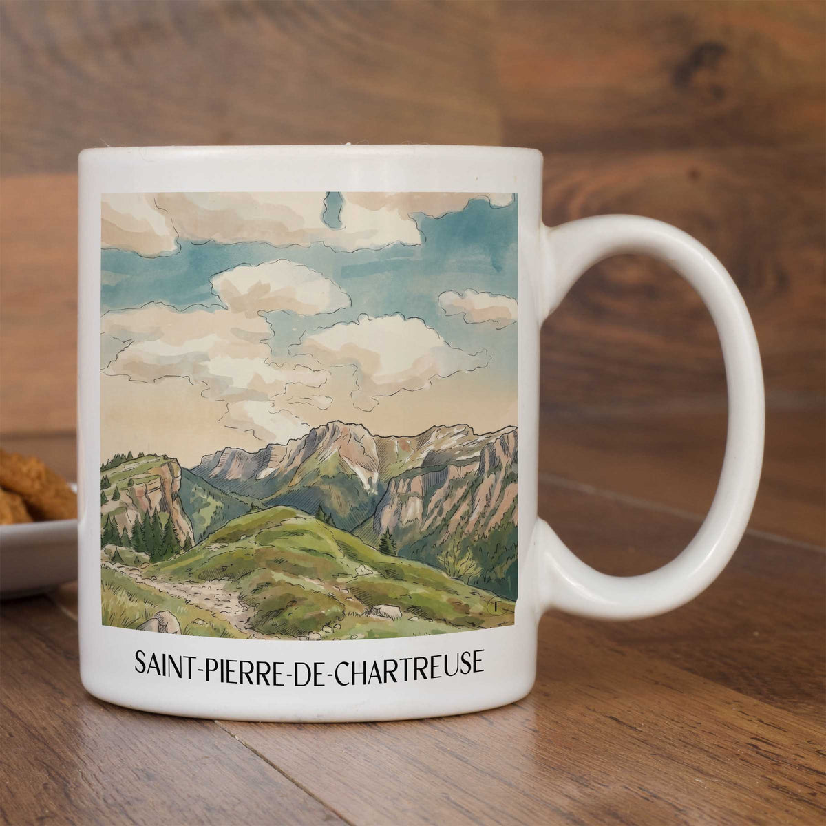 saint-pierre-de-chartreuse-isère-frankreich-kaffeebecher-aquarell