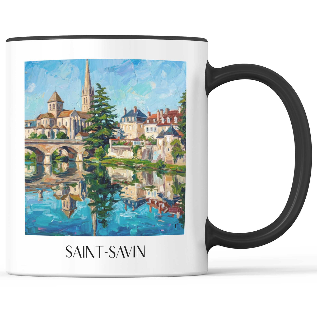 saint-savin-vallée-de-la-gartempe-frankreich-kaffeebecher-oil-painting-oelgemaelde