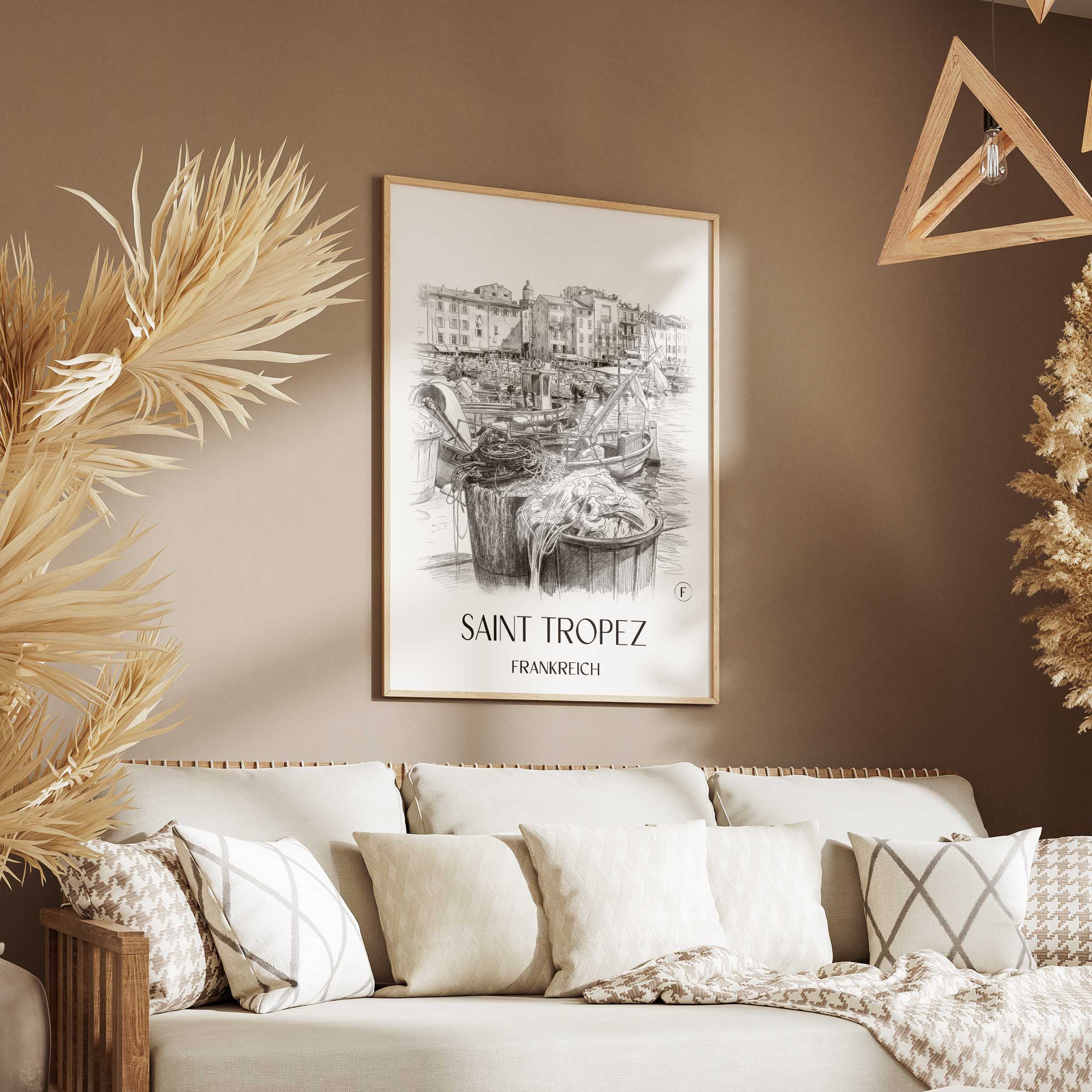 saint-tropez-frankreich-poster-bleistift-zeichnung-drawing