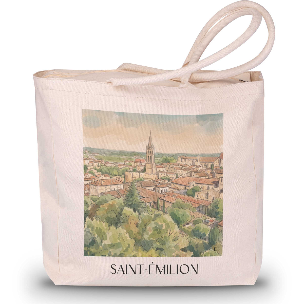 saint-émilion-vignoble-de-bordeaux-frankreich-einkaufstasche-aquarell