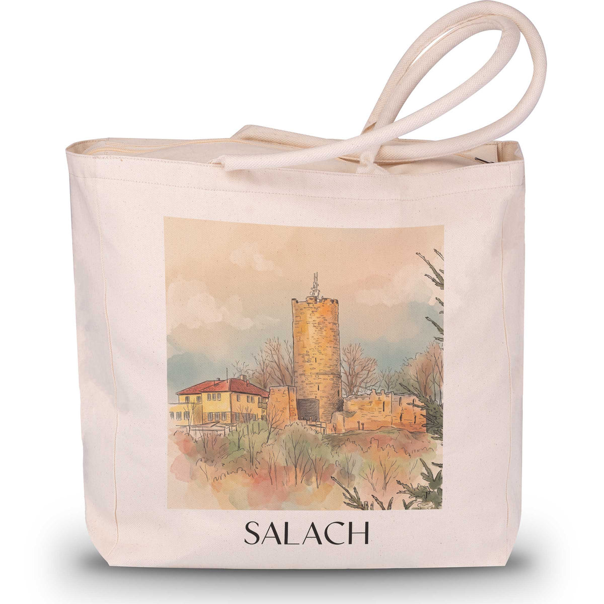 salach-schwäbische-alb-deutschland-einkaufstasche-aquarell