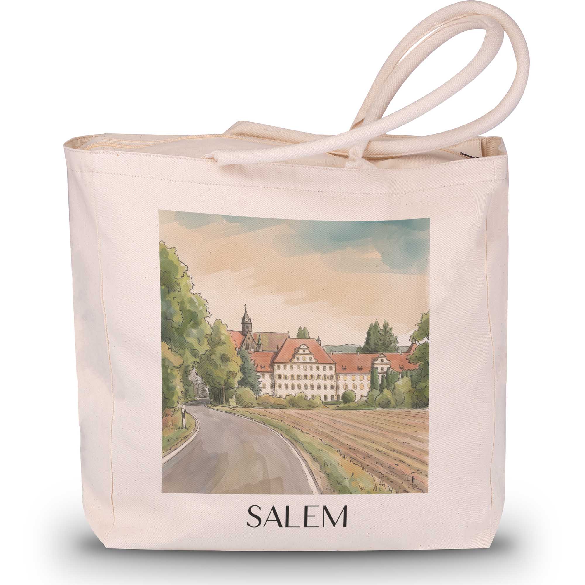 salem-bodensee-deutschland-einkaufstasche-aquarell
