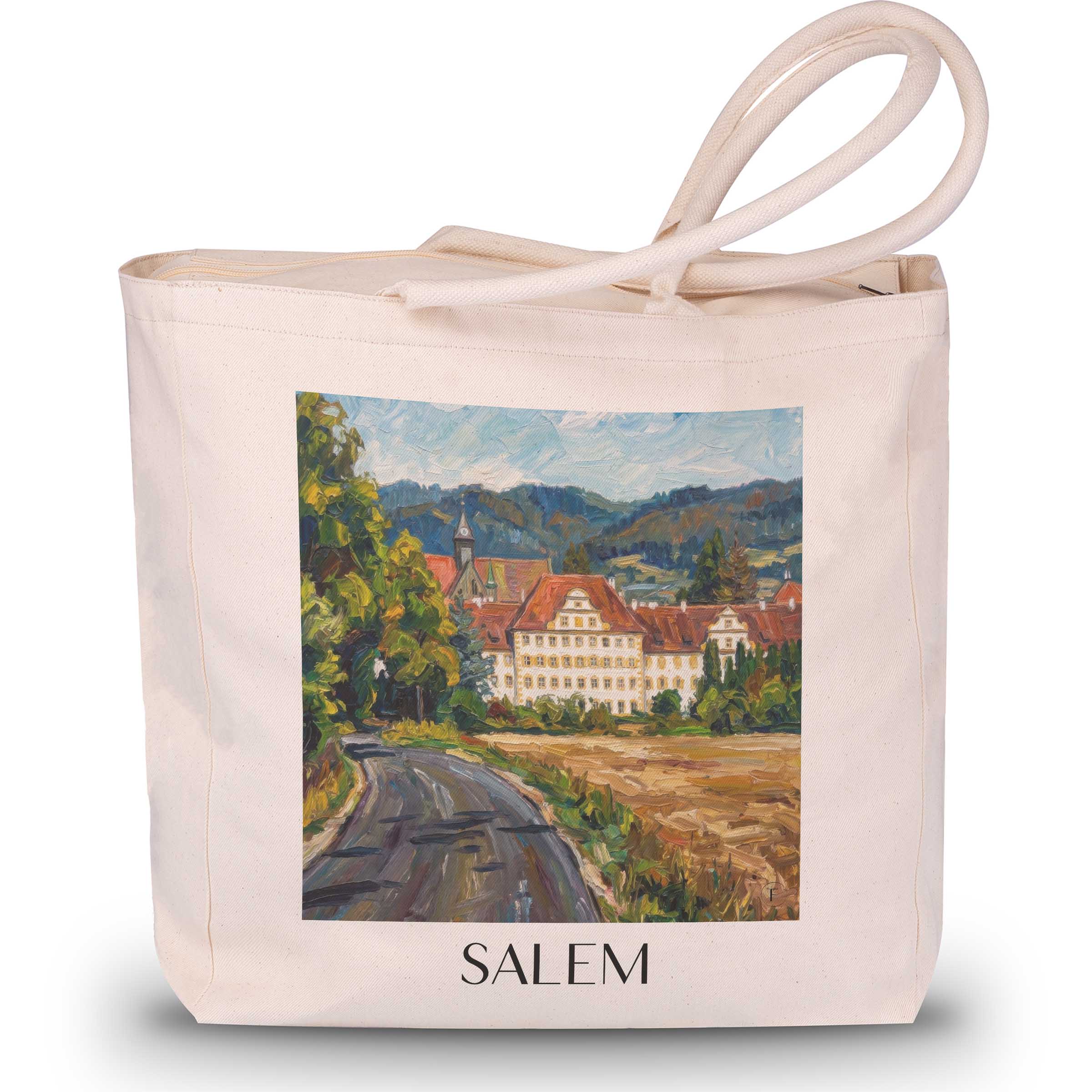 salem-bodensee-deutschland-einkaufstasche-oil-painting-oelgemaelde