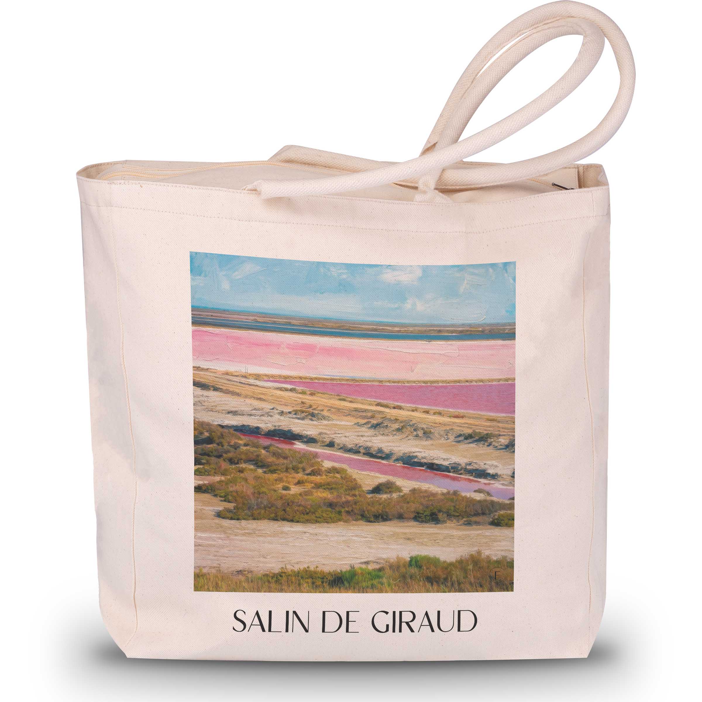 Salin de Giraud Shopping Tasche - Camargue - Frankreich Tote Bag - Einkaufstasche im Ölgemälde Stil - favplace