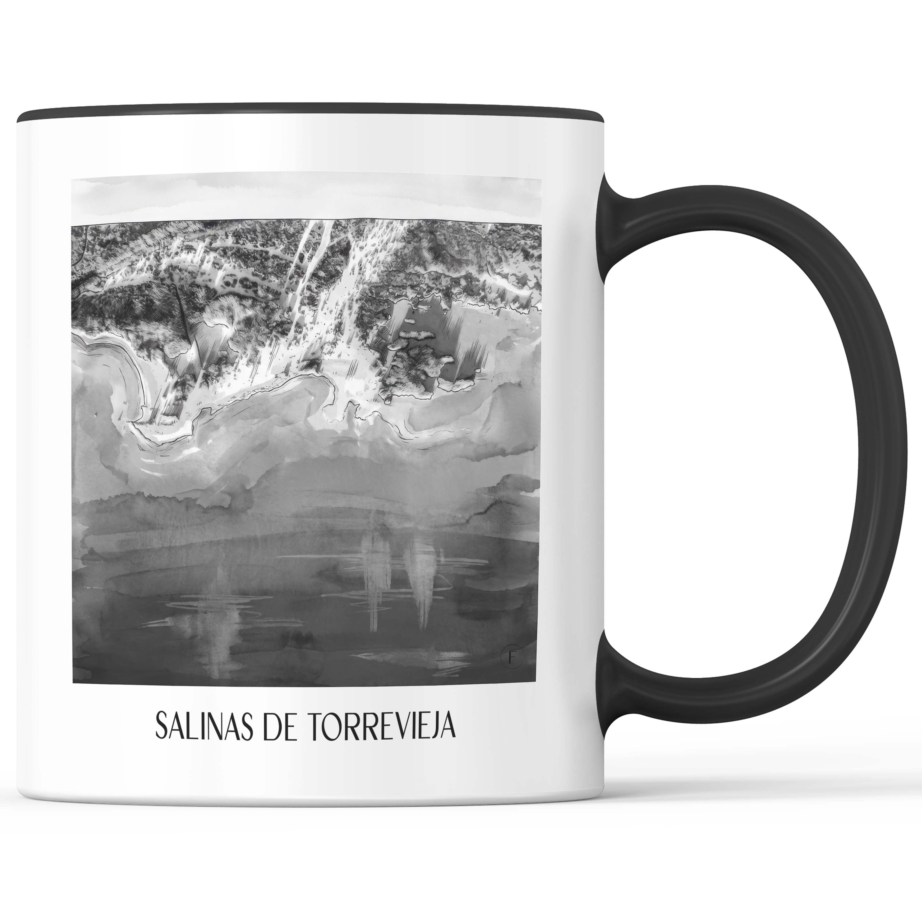 salinas-de-torrevieja-spanien-spanien-kaffeebecher-aquarell-schwarz-weiss