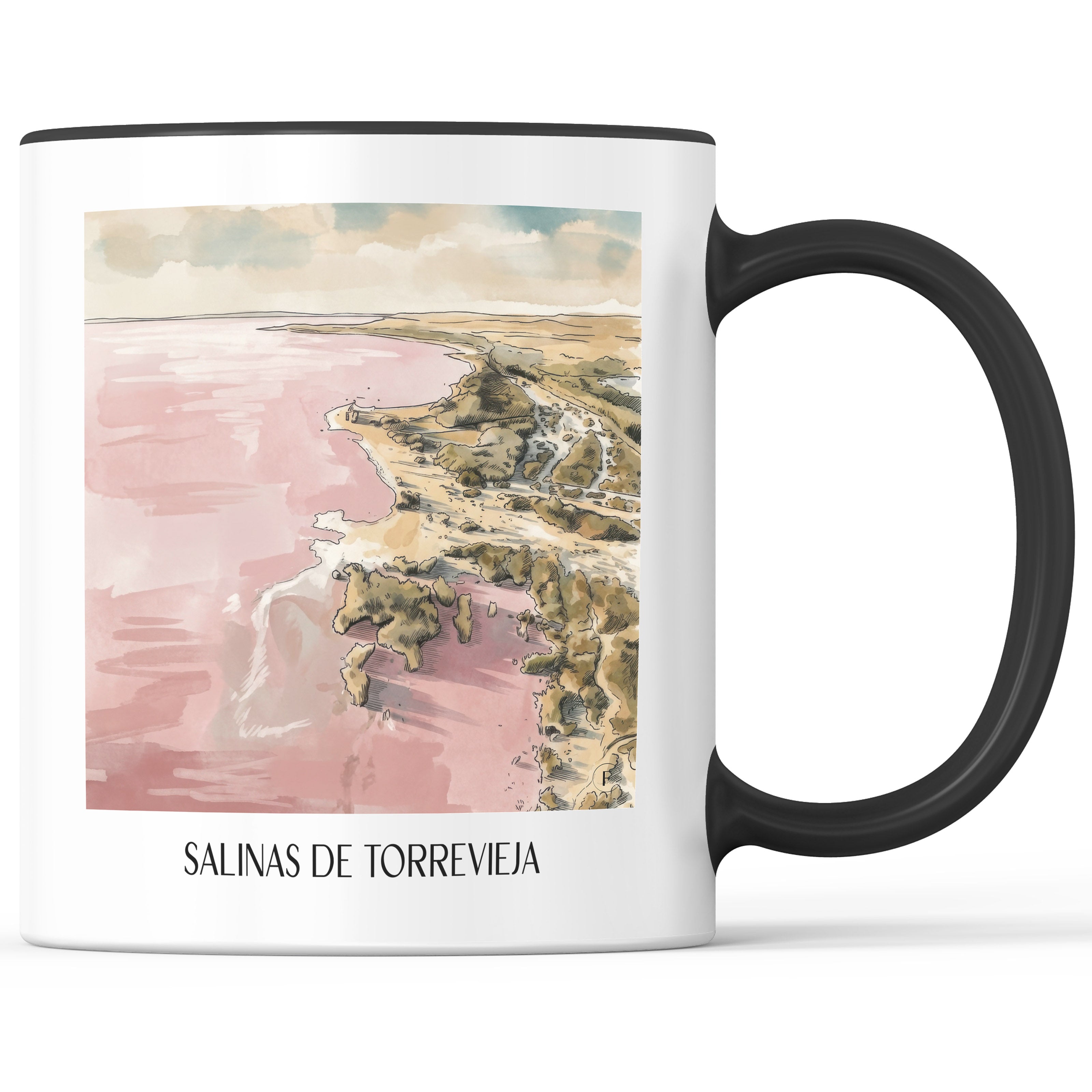 salinas-de-torrevieja-spanien-spanien-kaffeebecher-aquarell