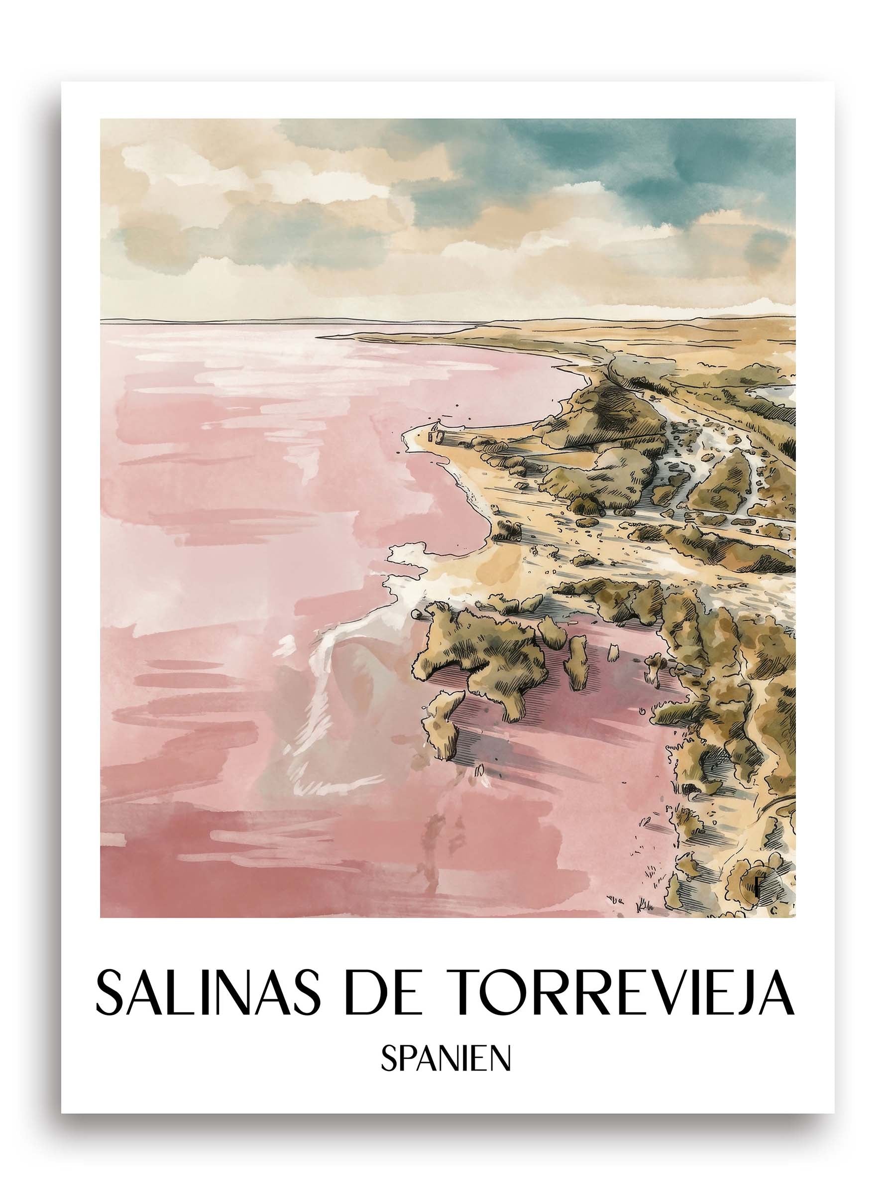 salinas-de-torrevieja-spanien-spanien-poster-aquarell