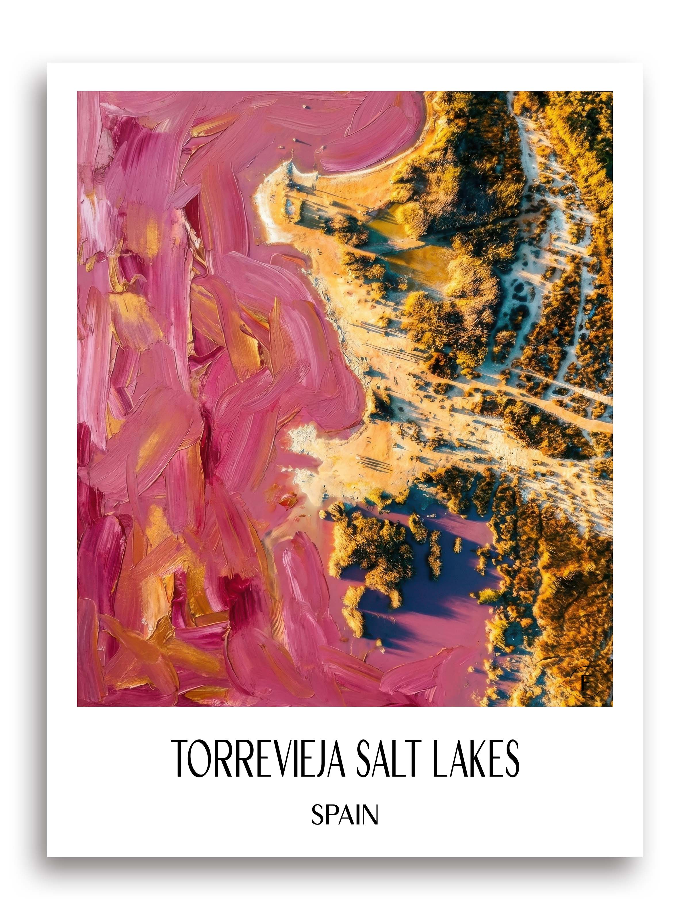 Salinas de Torrevieja Poster - Spanien - Spanien Kunstdruck - Ölgemälde von A4 bis A1 - favplace