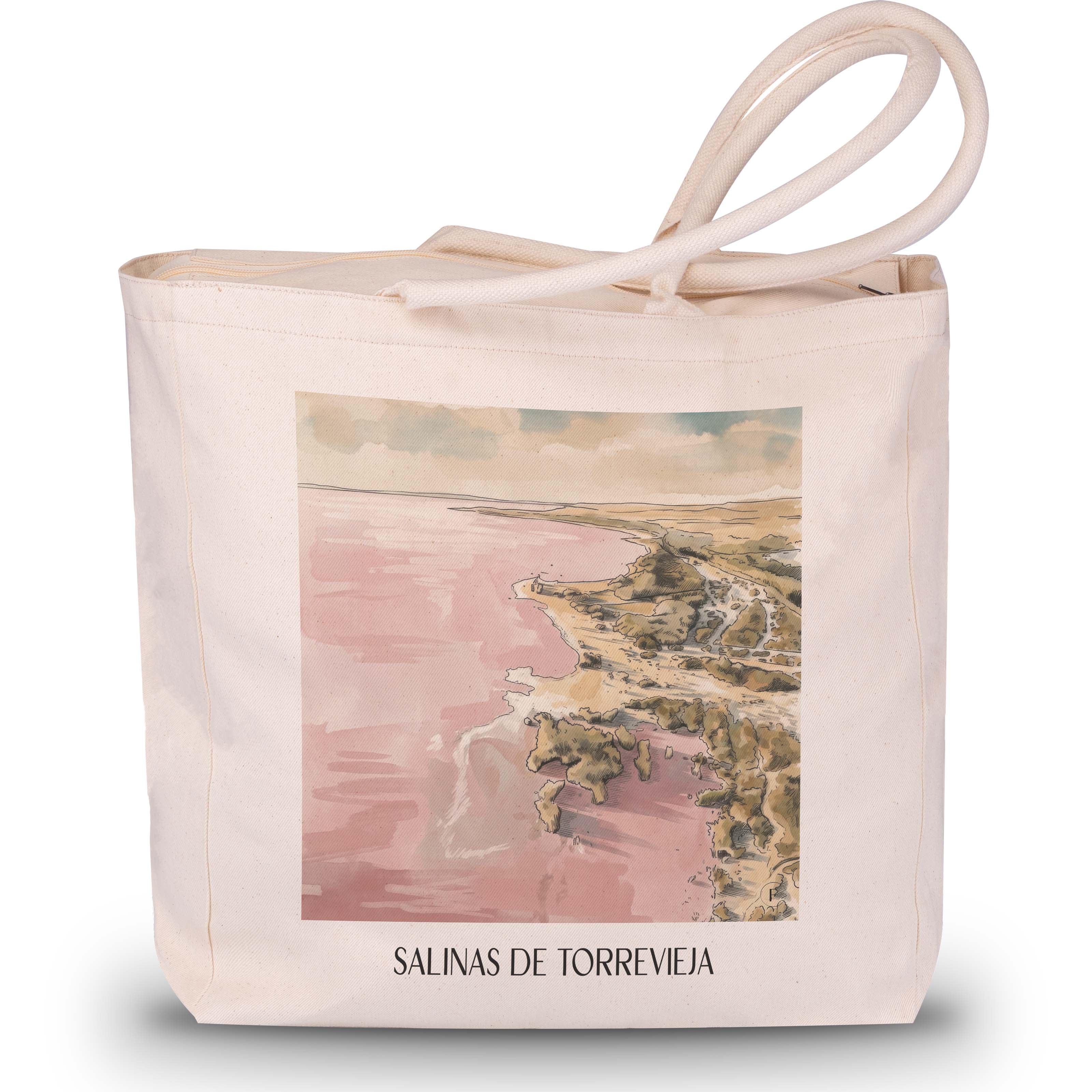 salinas-de-torrevieja-spanien-spanien-einkaufstasche-aquarell