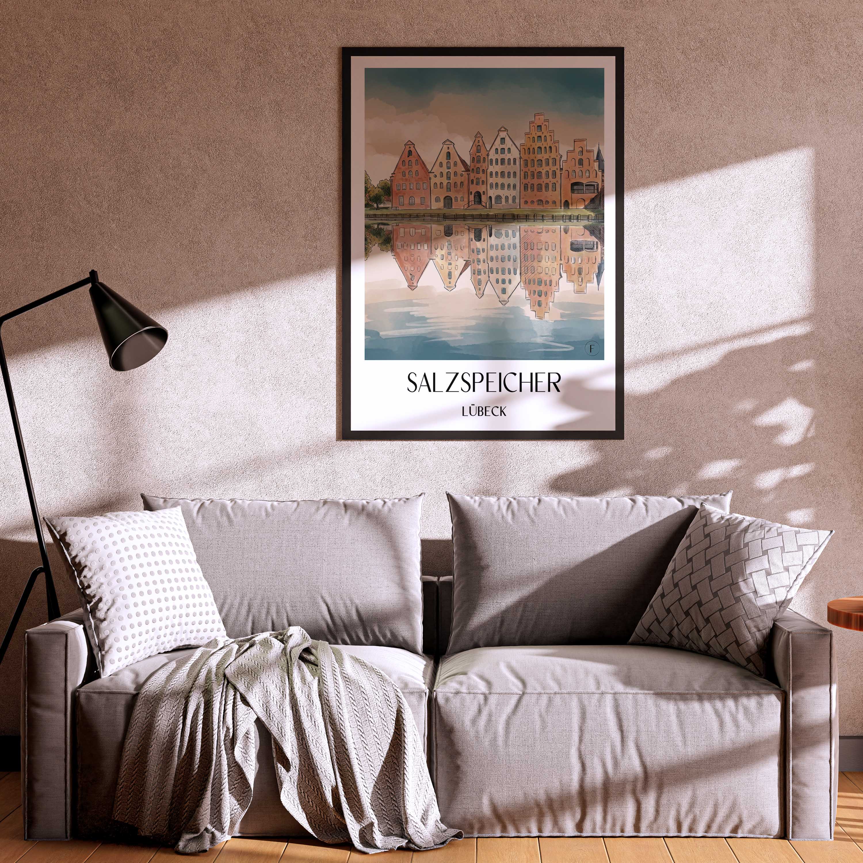salzspeicher-lübeck-deutschland-poster-aquarell