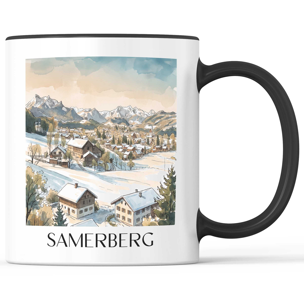 samerberg-chiemgau-deutschland-kaffeebecher-aquarell