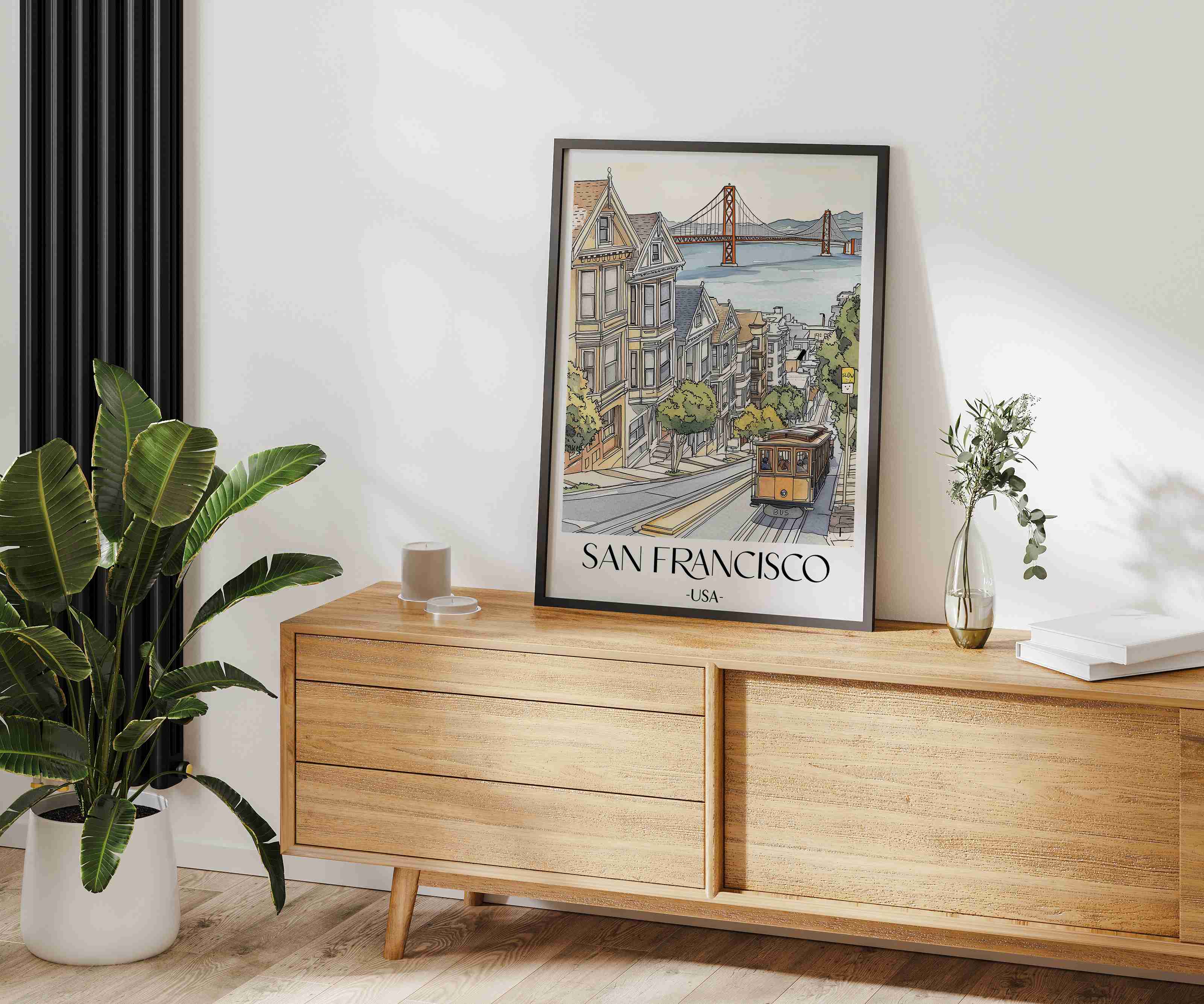 san-francisco-usa-poster-aquarell