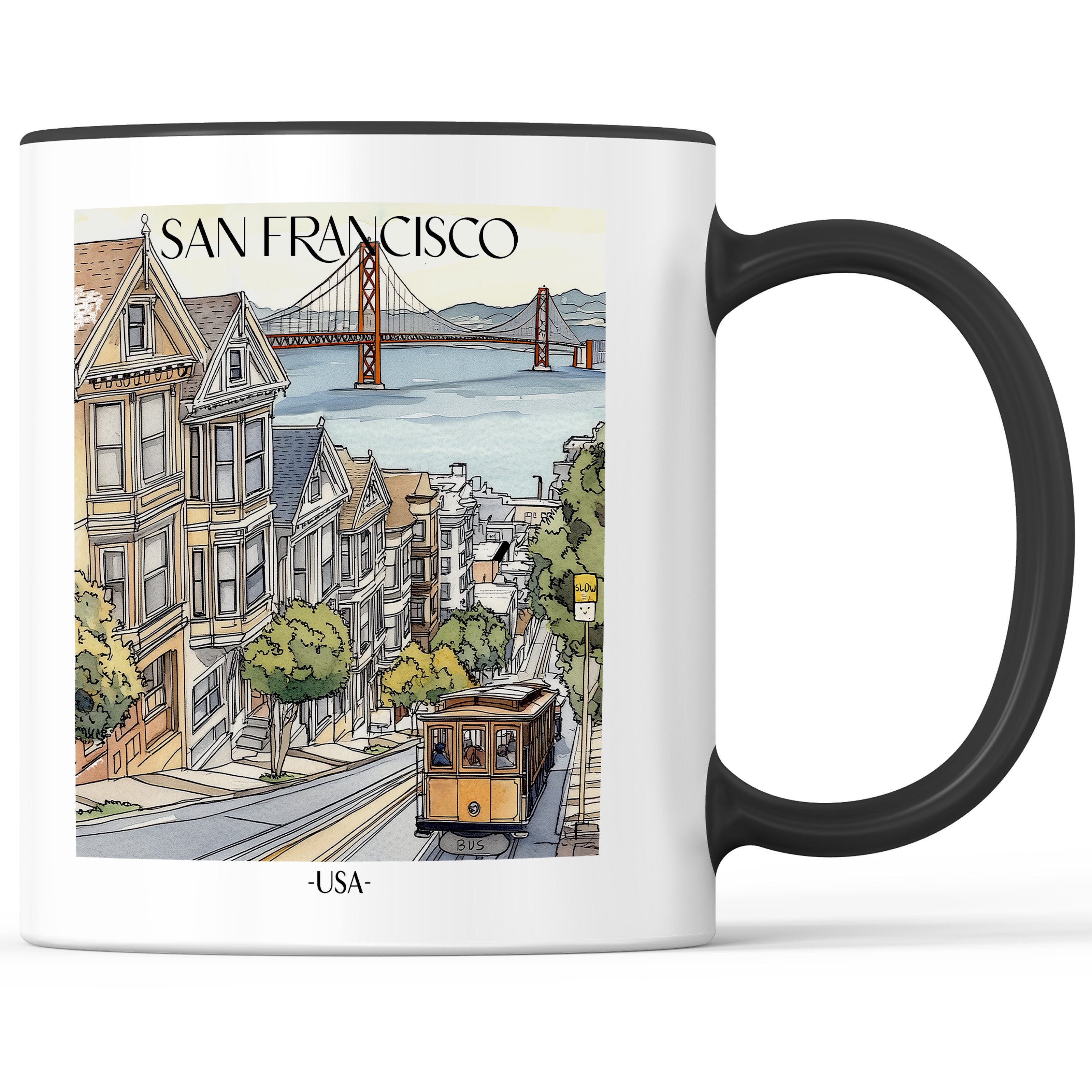 san-francisco-usa-einkaufstasche-aquarell