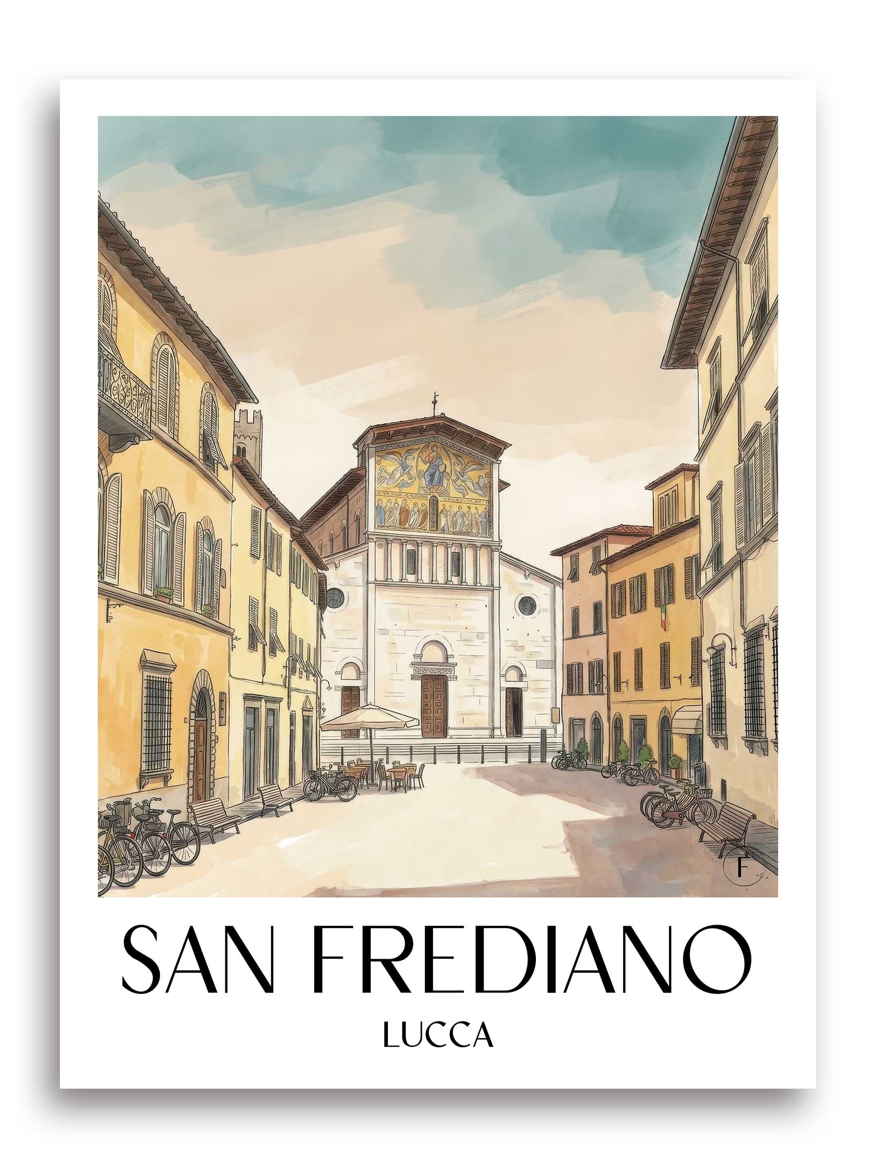 san-frediano-lucca-italien-poster-aquarell