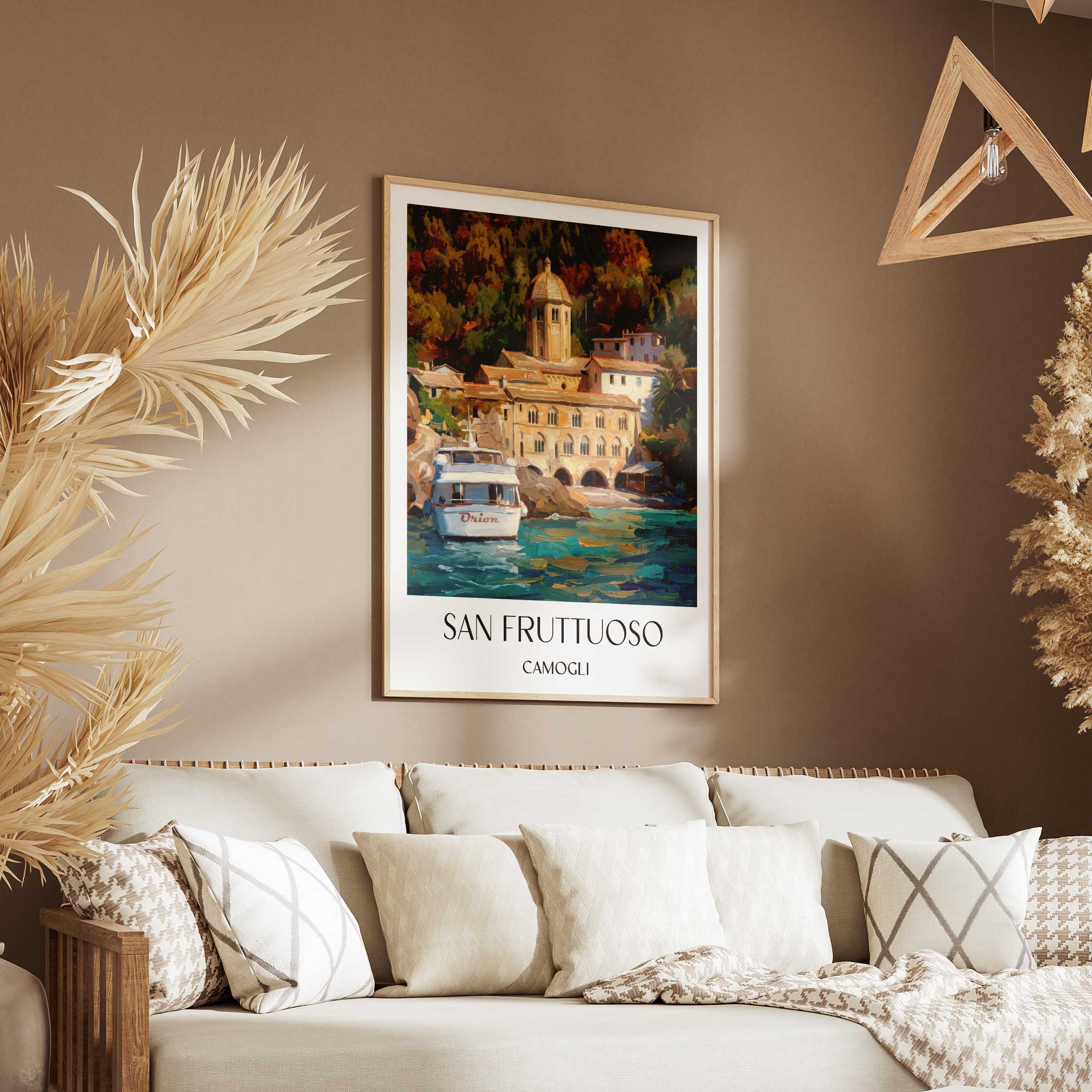 san-fruttuoso-camogli-italien-poster-oil-painting-oelgemaelde