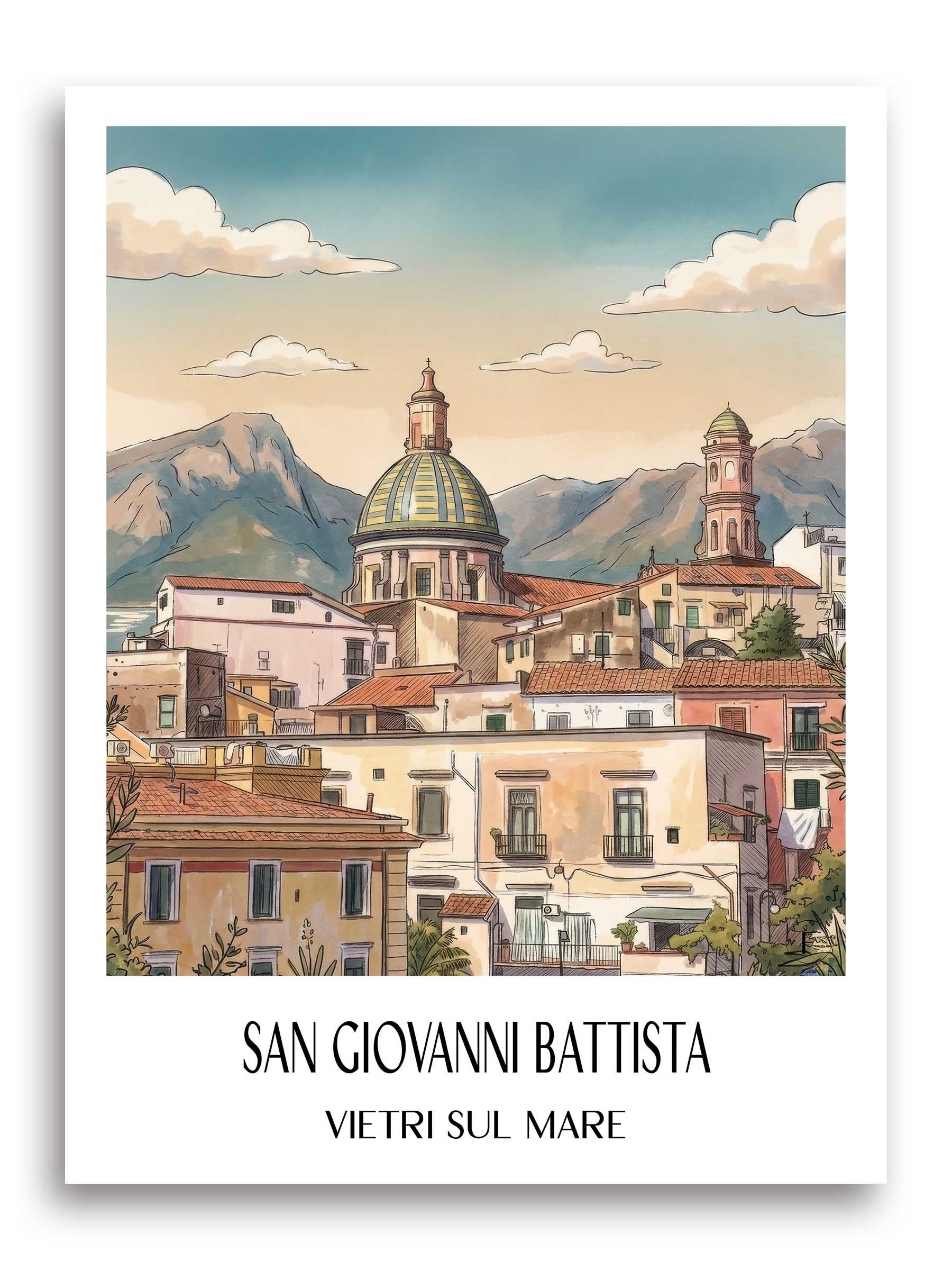 san-giovanni-battista-vietri-sul-mare-italien-poster-aquarell