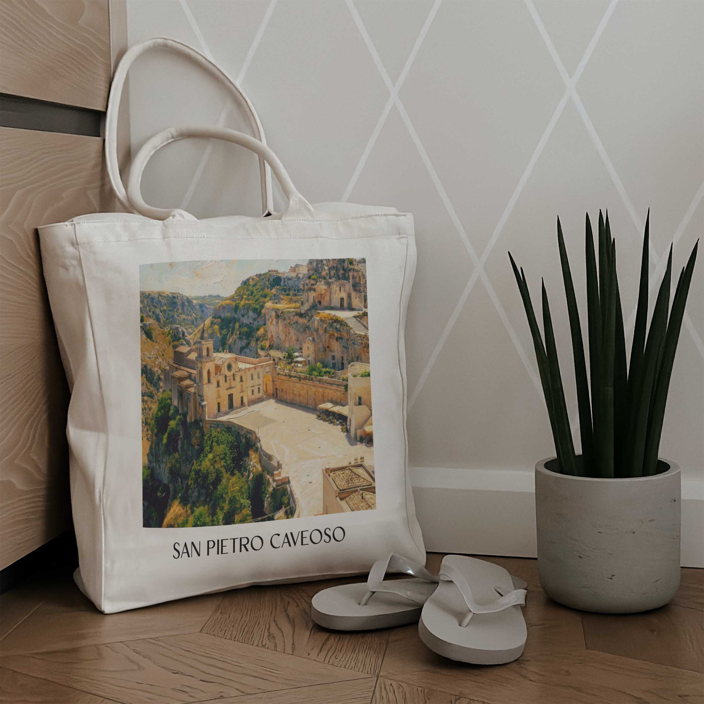san-pietro-caveoso-matera-italien-einkaufstasche-oil-painting-oelgemaelde