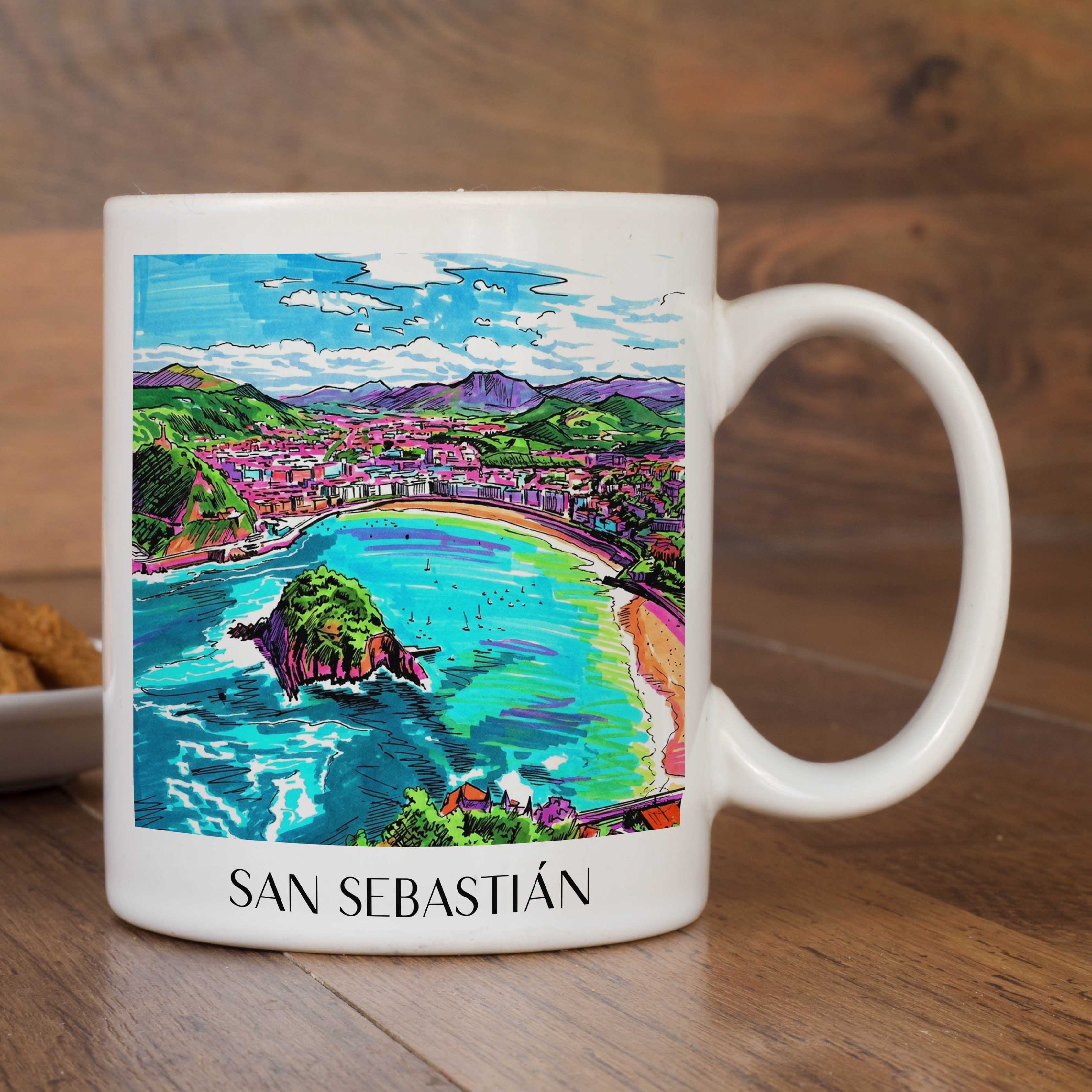 san-sebastián-spanien-spanien-kaffeebecher-graffiti