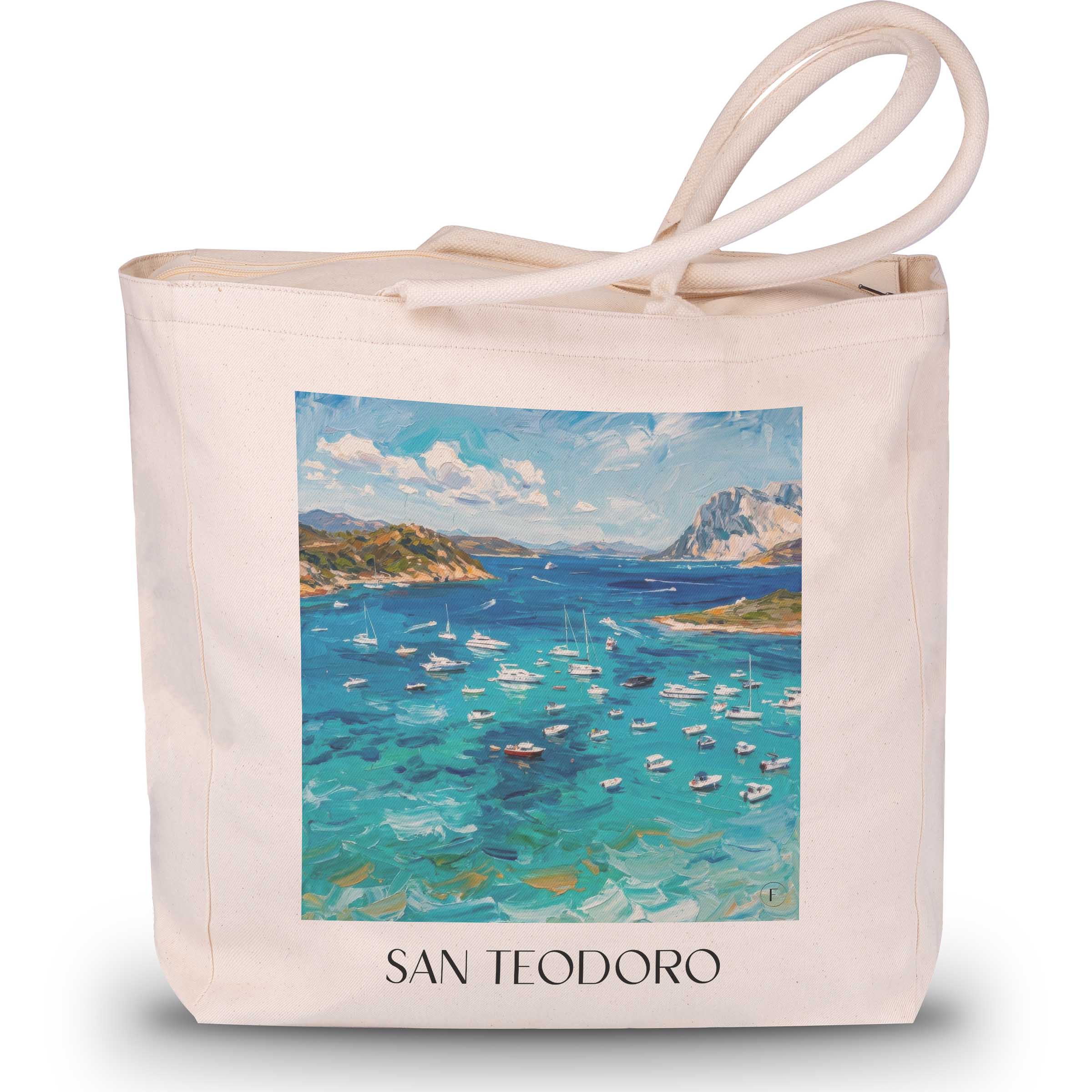 san-teodoro--sardinien-italien-einkaufstasche-oil-painting-oelgemaelde