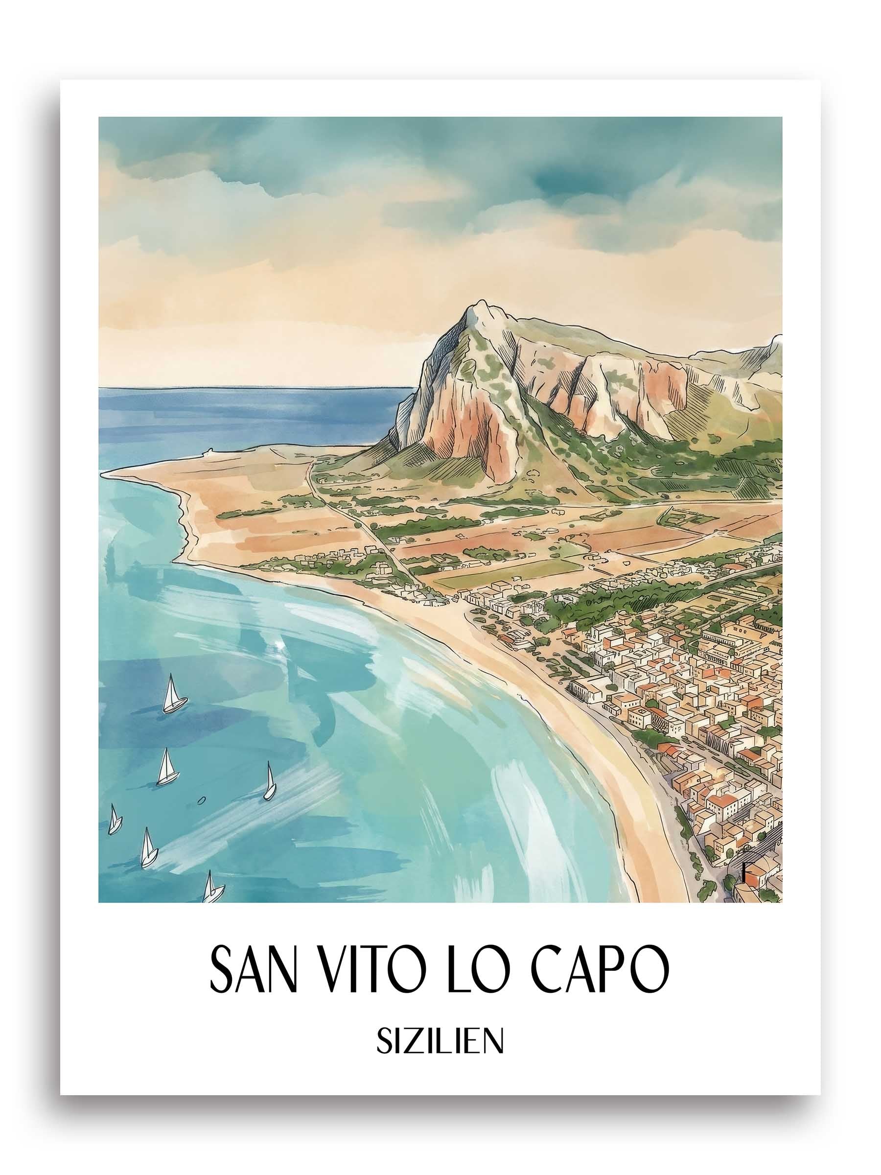 san-vito-lo-capo-sizilien-italien-poster-aquarell