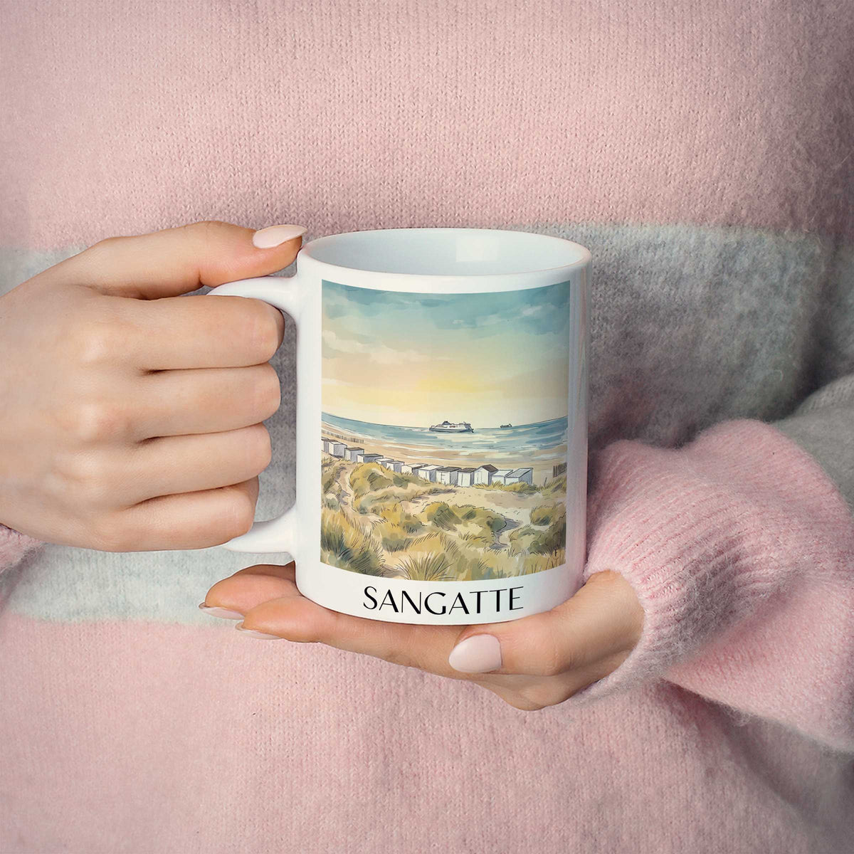 sangatte-côte-d'opale-frankreich-kaffeebecher-aquarell