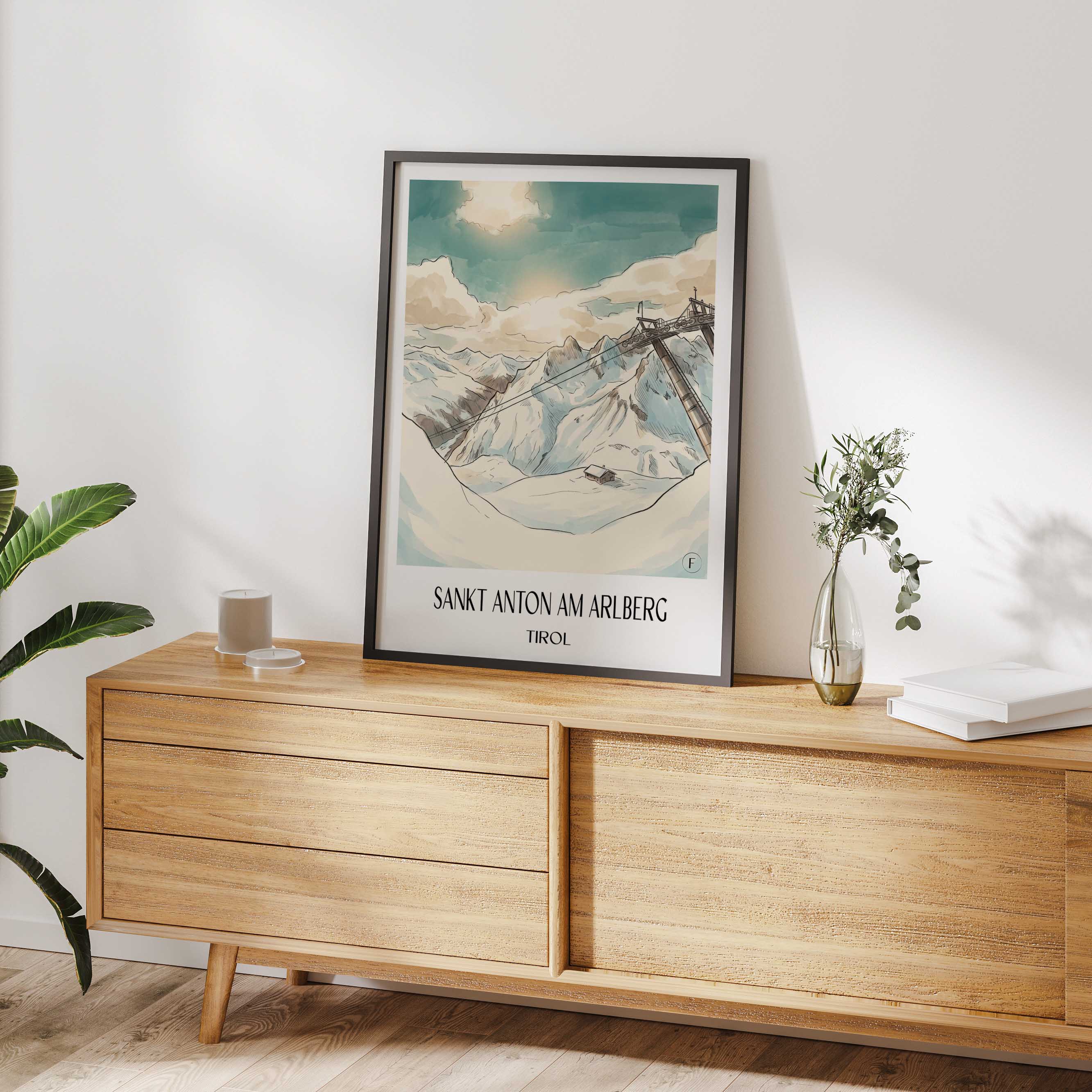 sankt-anton-am-arlberg-tirol-österreich-poster-aquarell