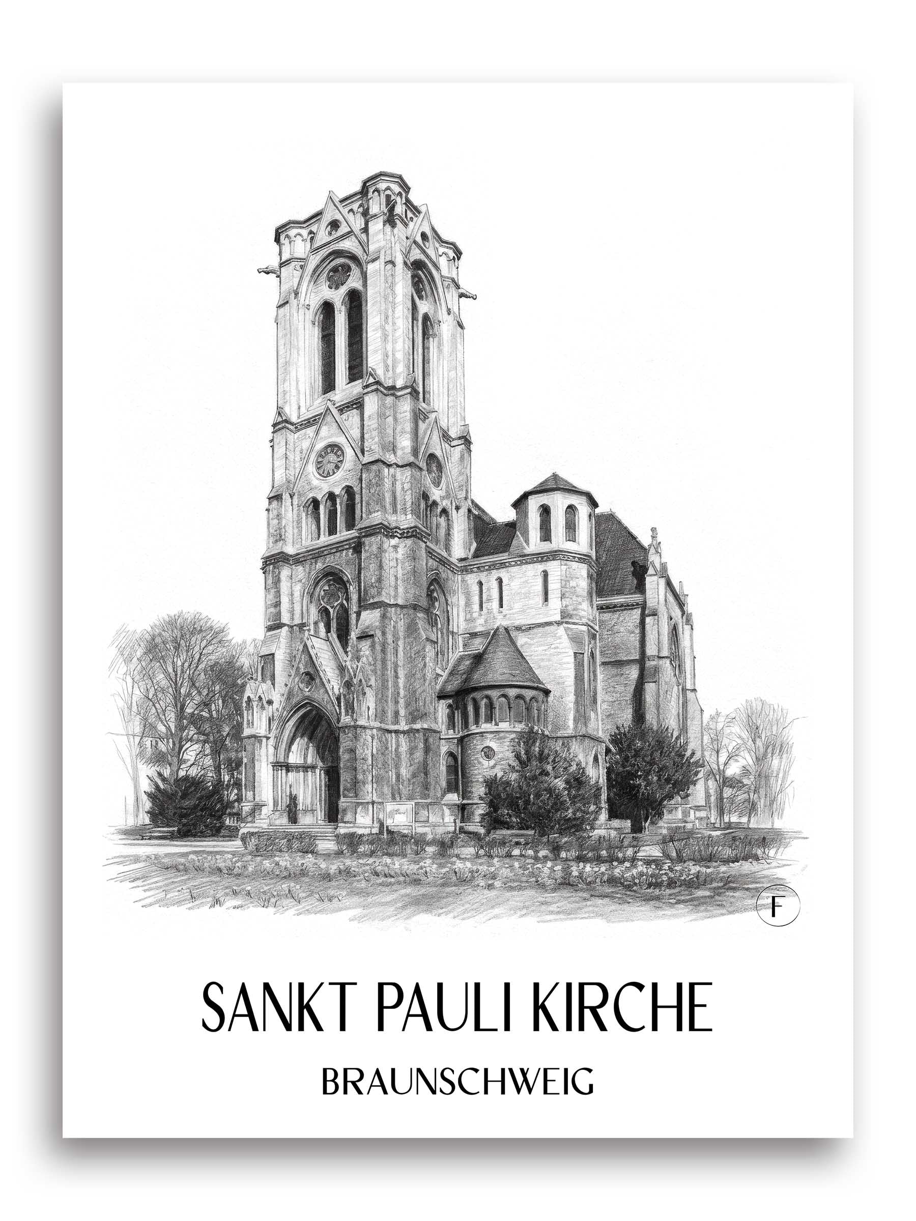 sankt-pauli-kirche-braunschweig-deutschland-poster-bleistift-zeichnung-drawing