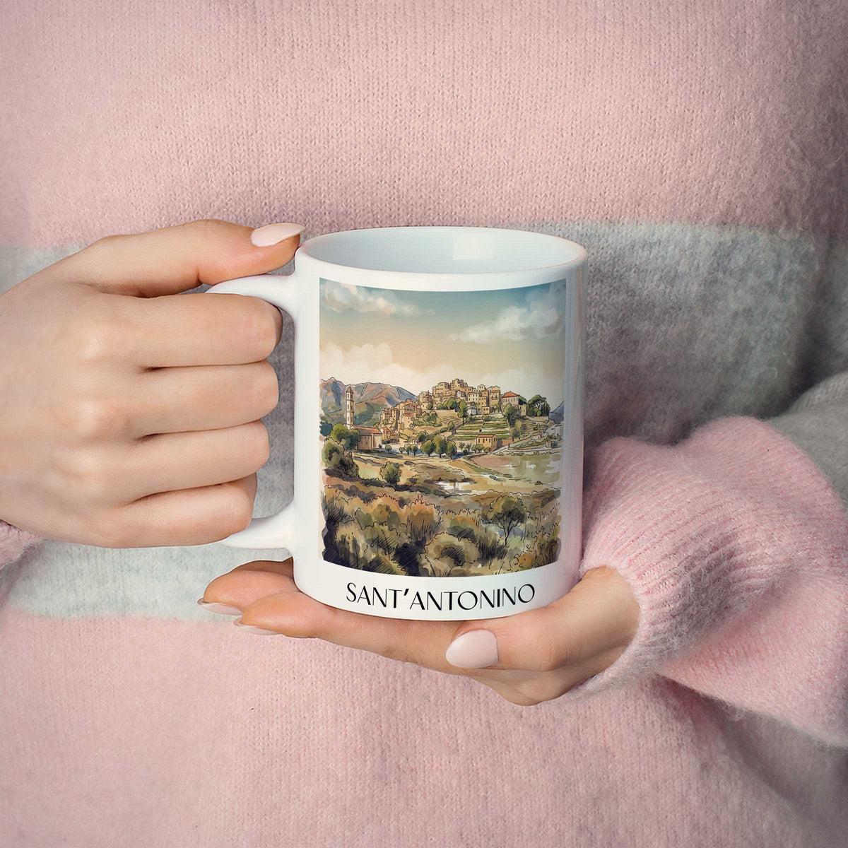 sant’antonino-balagne-frankreich-kaffeebecher-aquarell