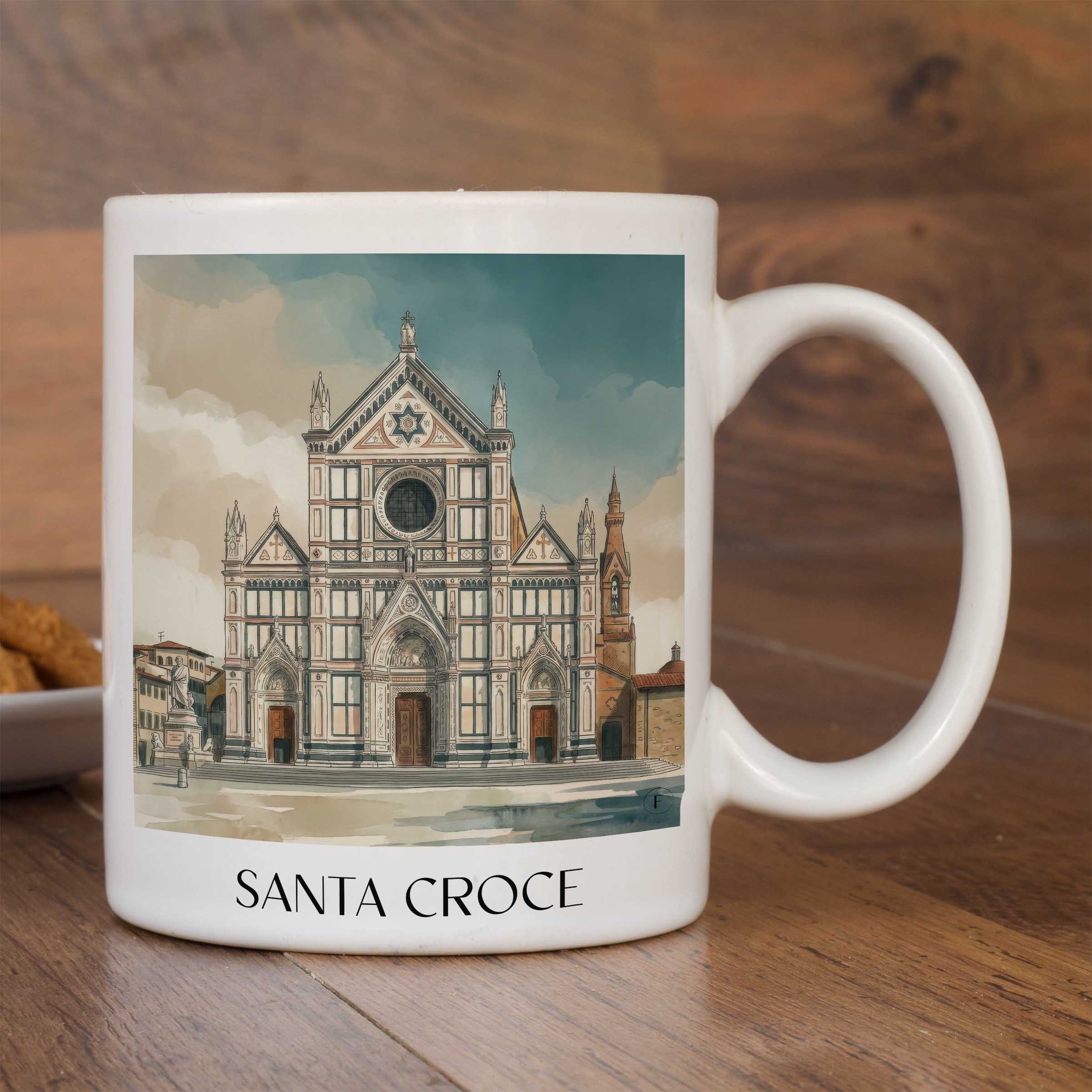 santa-croce-florenz-italien-kaffeebecher-aquarell