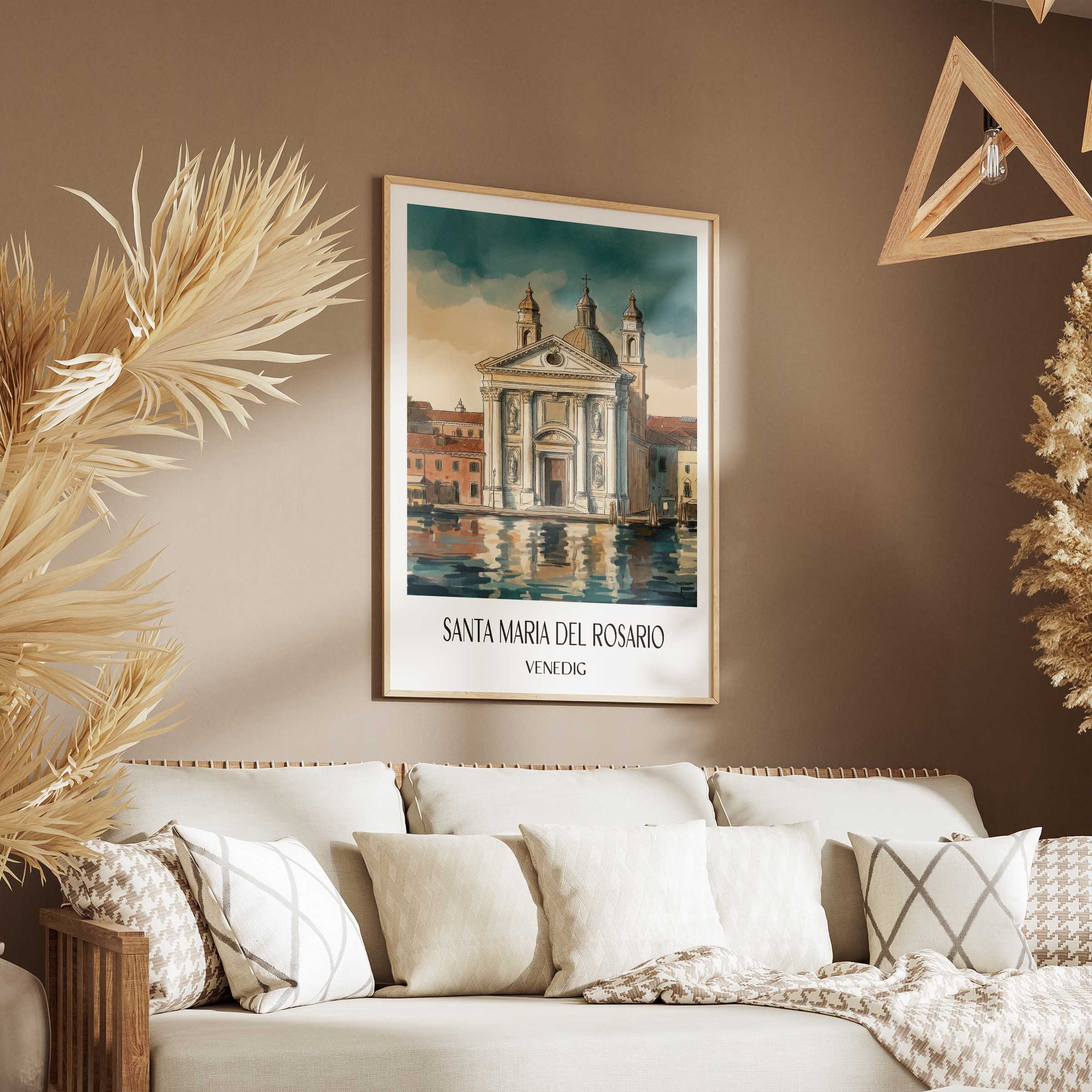 santa-maria-del-rosario-venedig-italien-poster-aquarell