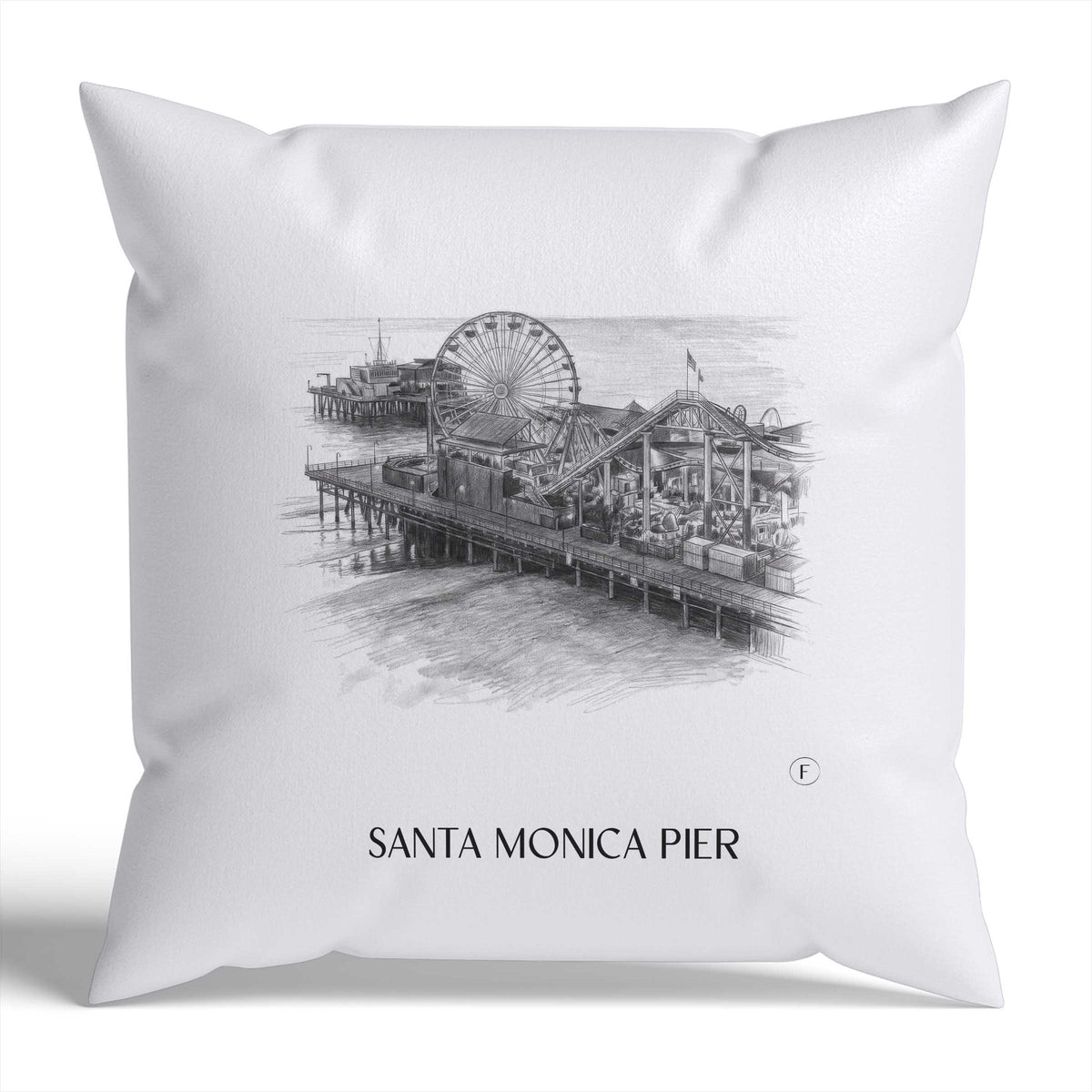 santa-monica-pier-usa-usa-kissenbezug-bleistift-zeichnung-drawing