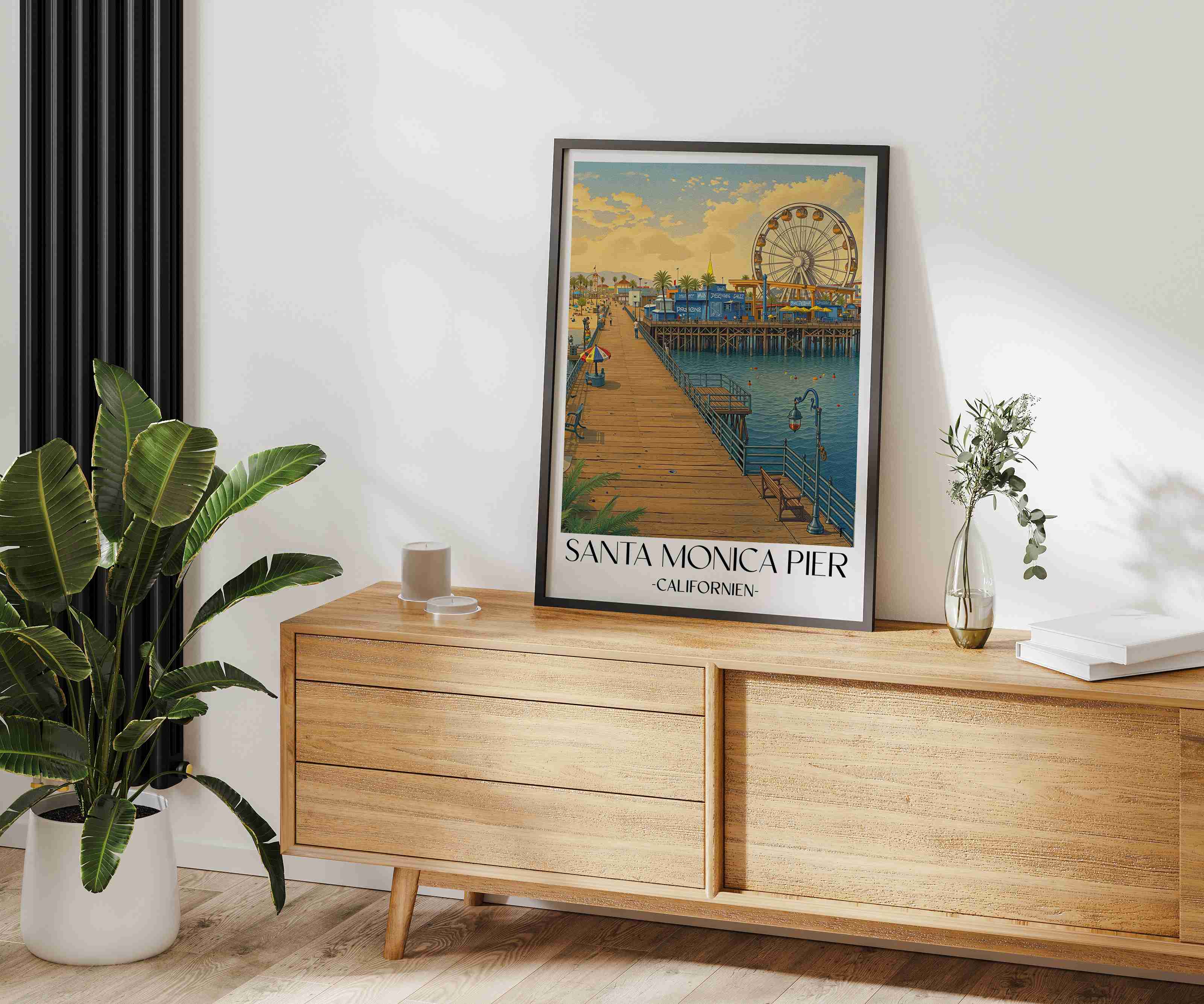 santa-monica-pier-californien-usa-poster-aquarell