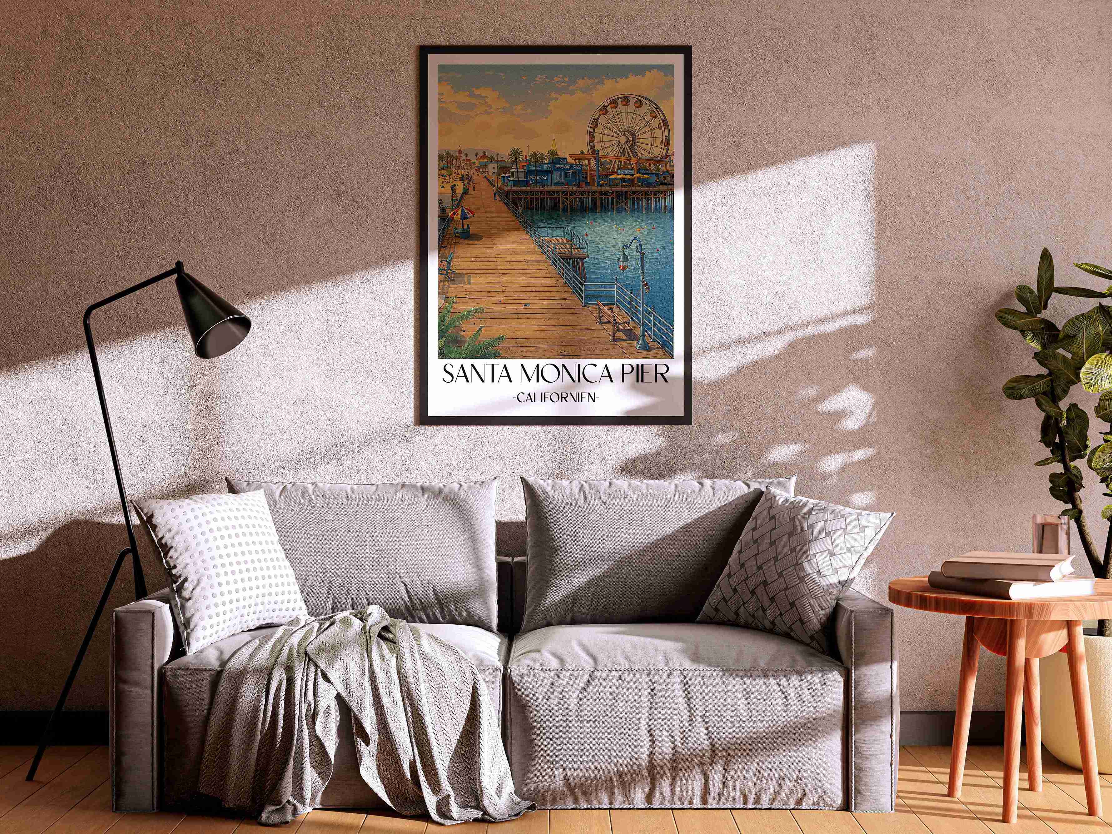 santa-monica-pier-californien-usa-poster-aquarell