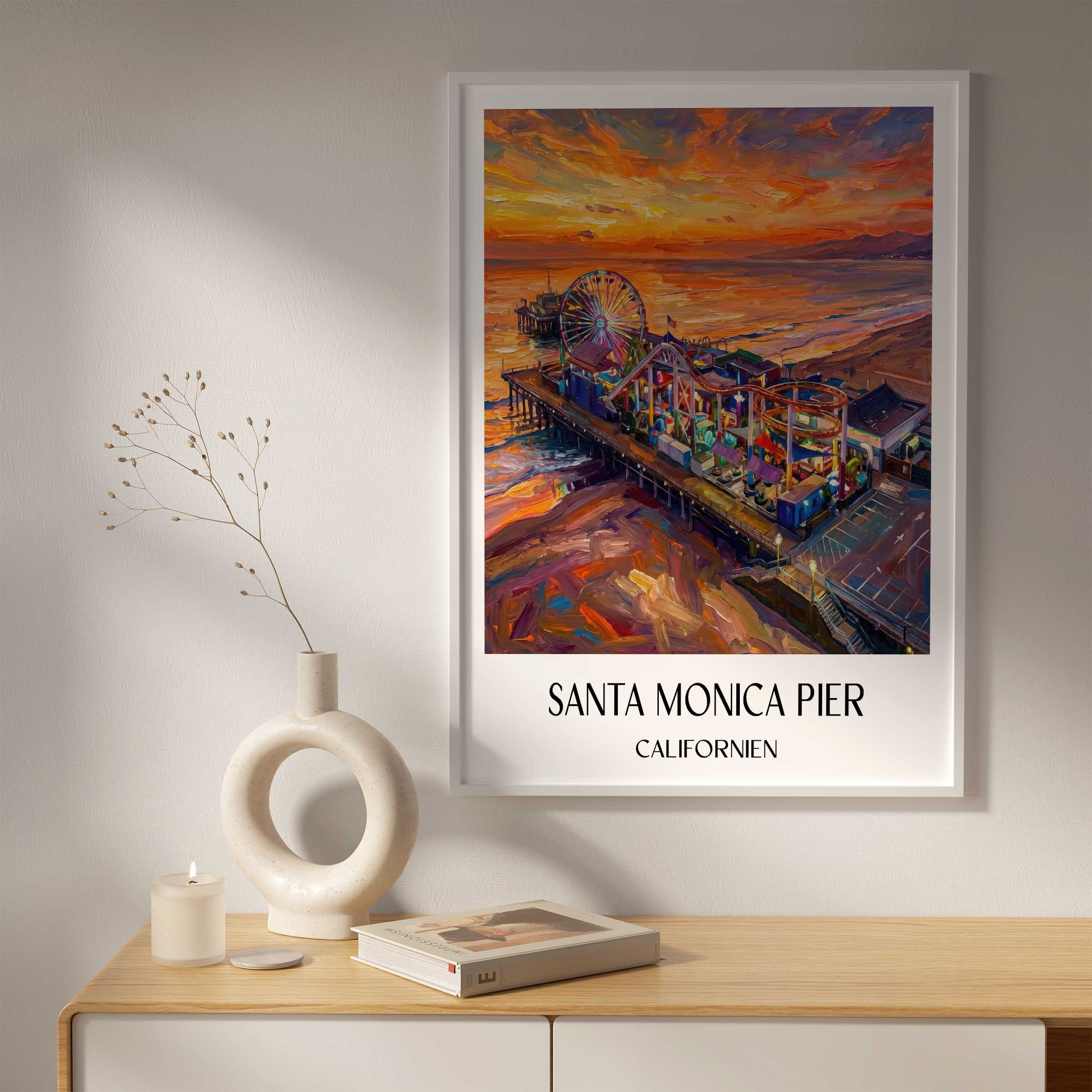 santa-monica-pier-californien-usa-poster-oil-painting-oelgemaelde