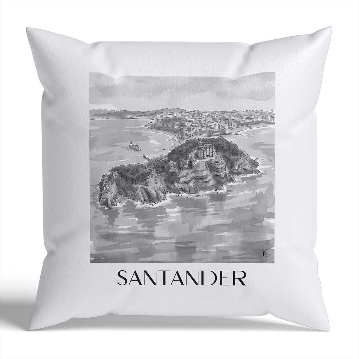 santander-spanien-spanien-kissenbezug-aquarell-schwarz-weiss